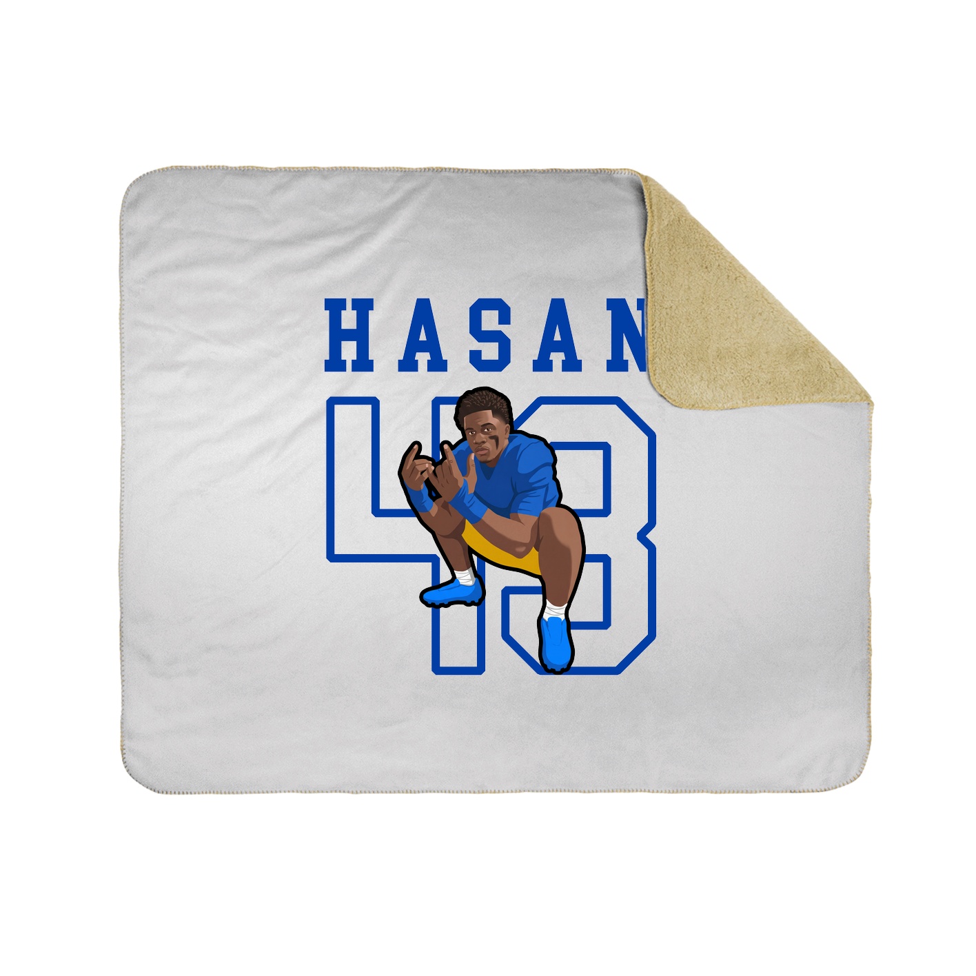 Throw Blanket — Shirsey in White