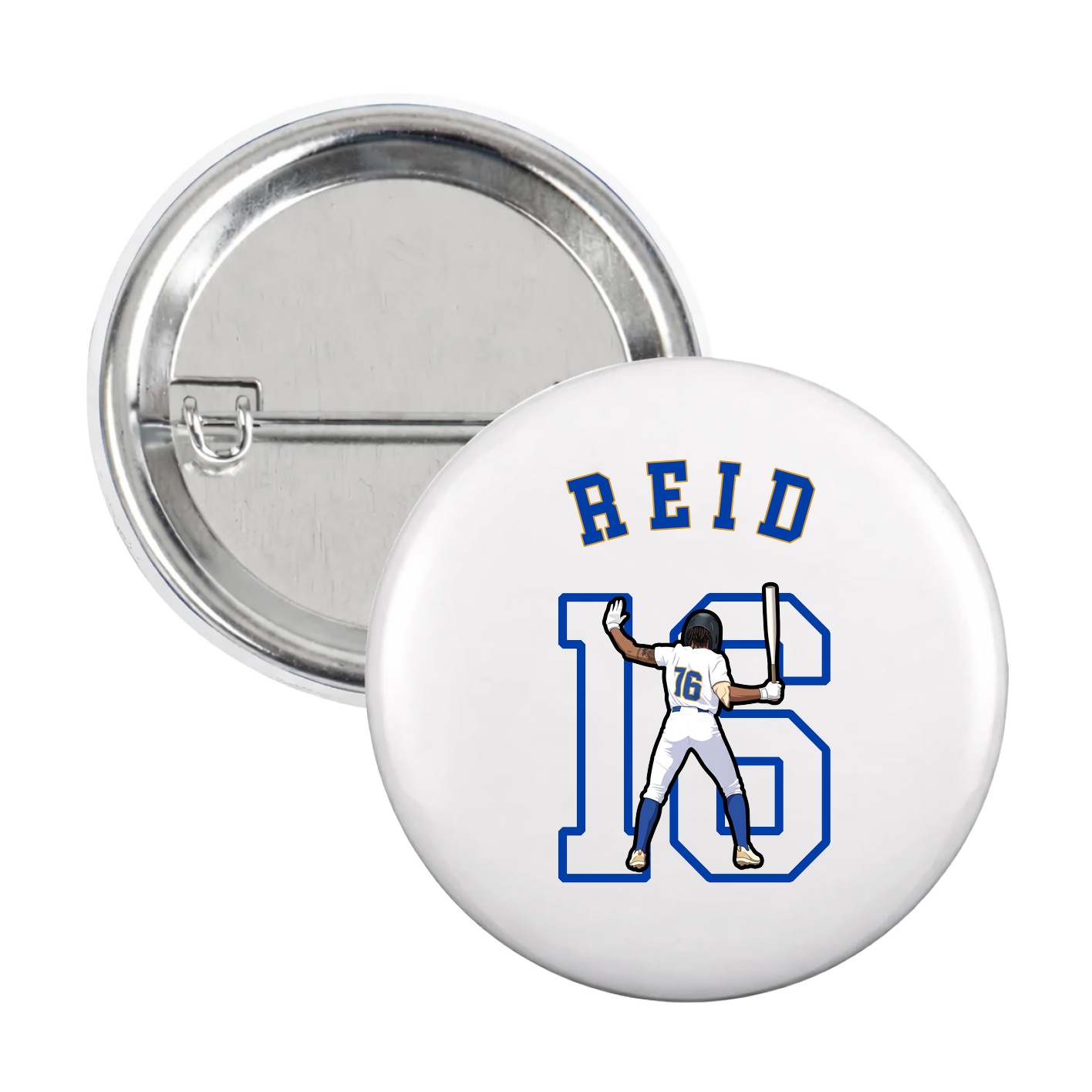 Game Day Button — Shirsey Arch in White