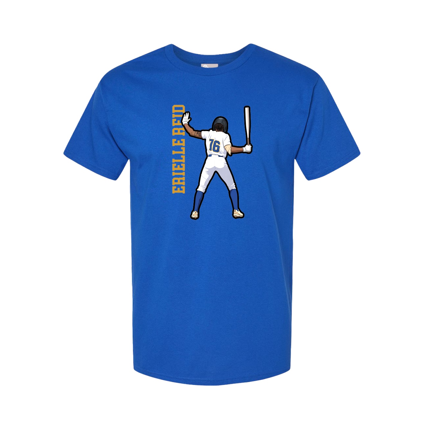 Tee — Name Vertical in Royal