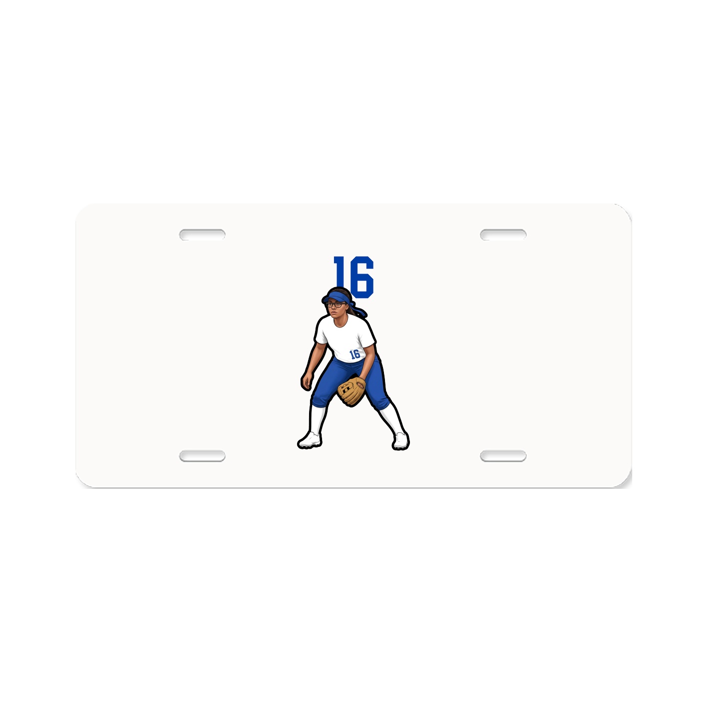 License Plate — Number Top in Classic