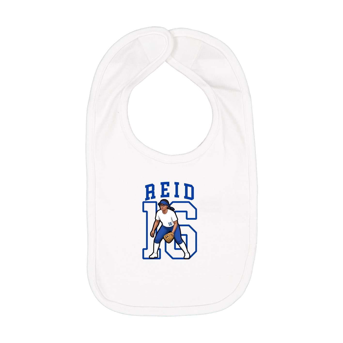 Infant Bib — Shirsey in White
