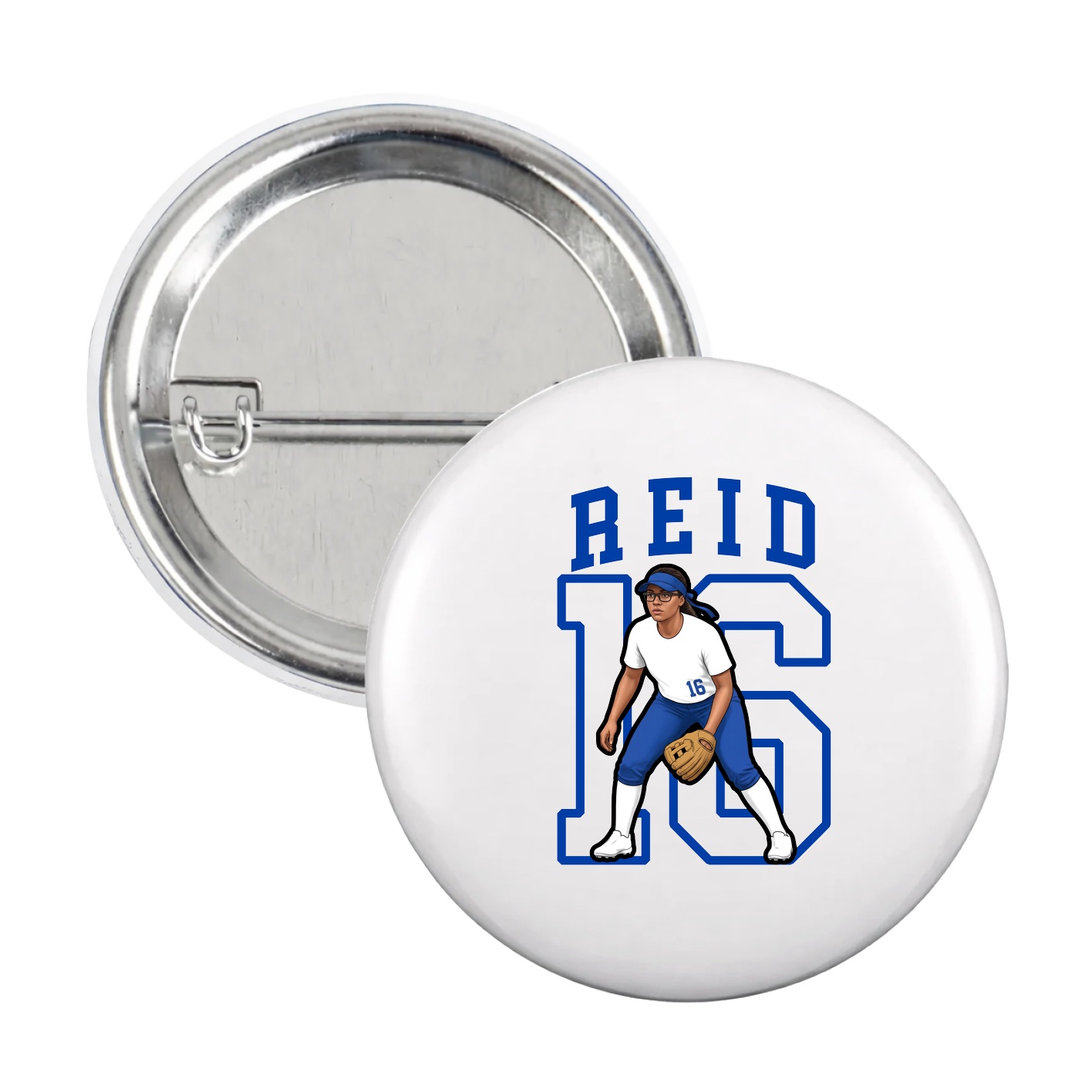 Game Day Button — Shirsey in White