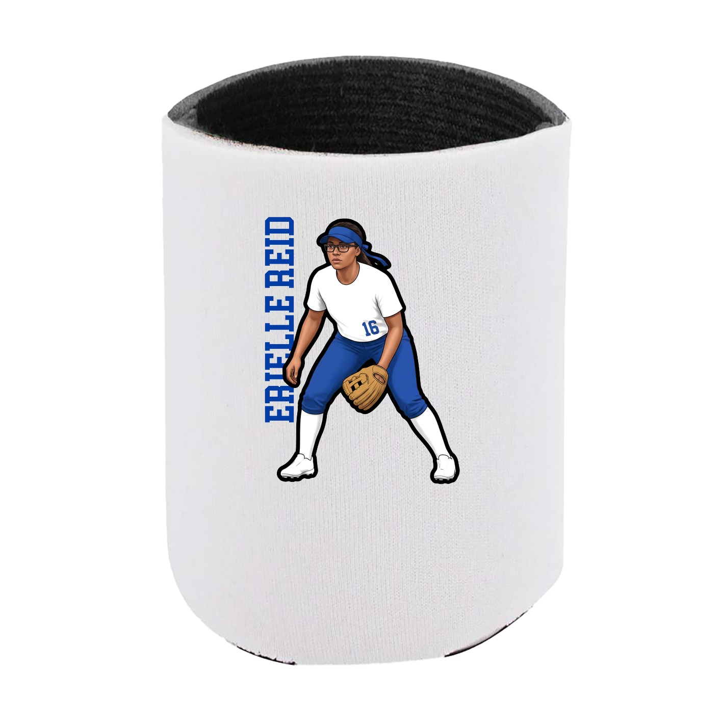 Can Holder — Name Vertical in White