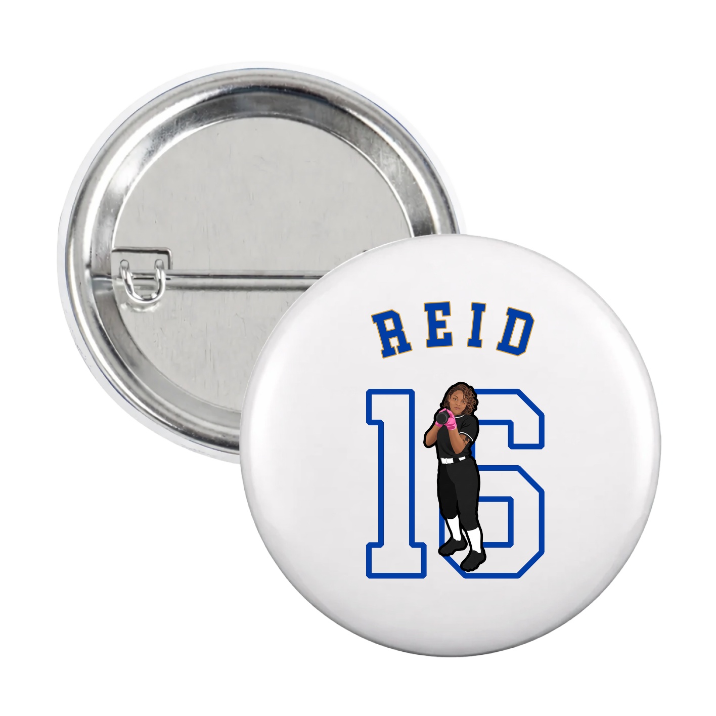 Game Day Button — Shirsey Arch in White