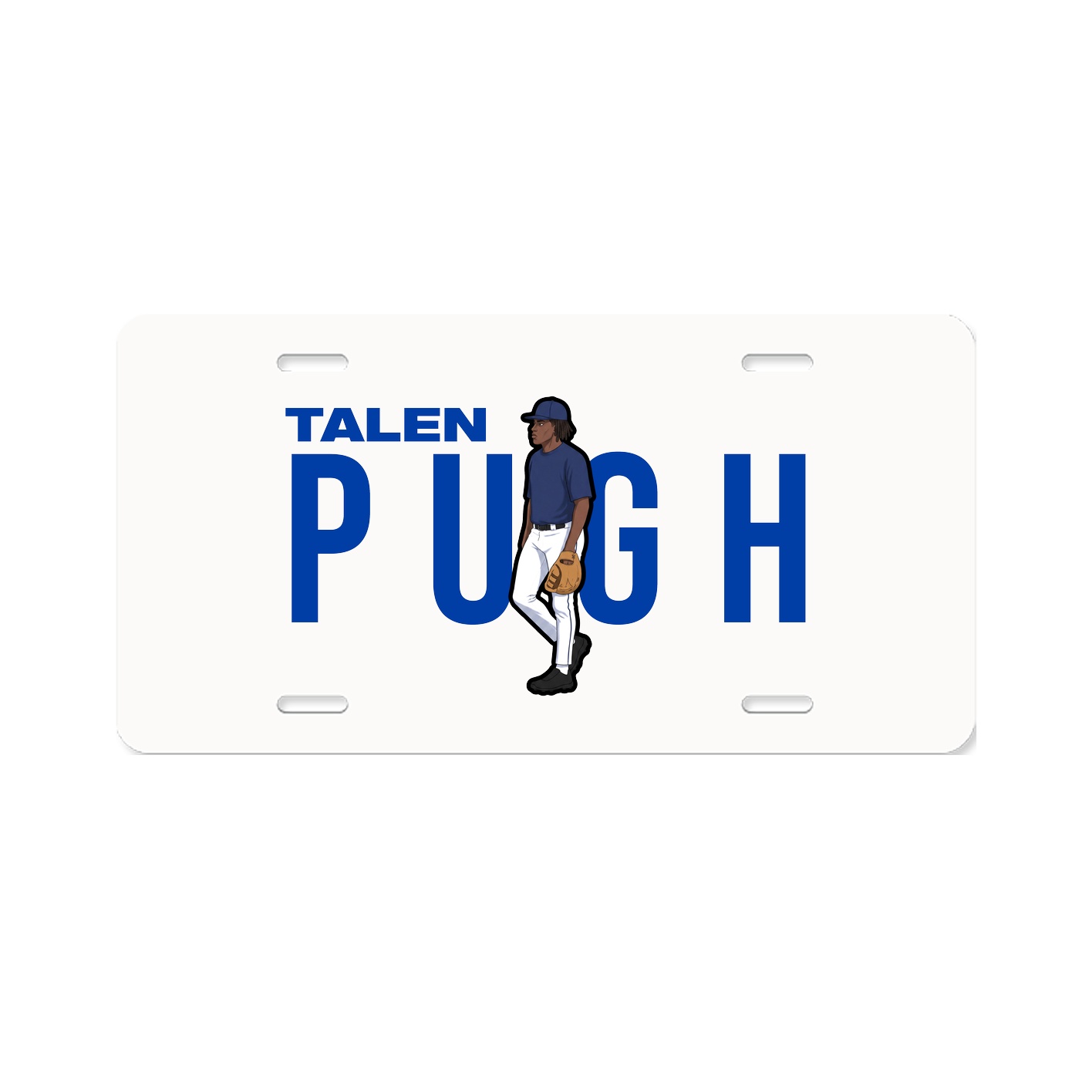 License Plate — Player Name in Classic