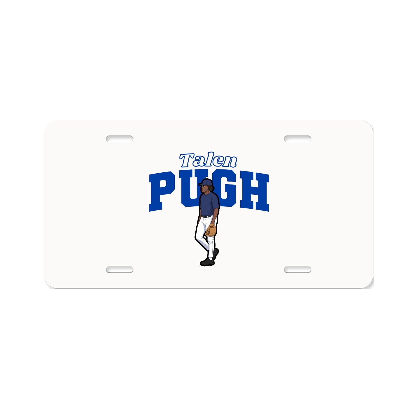 License Plate — Name Arch in Classic