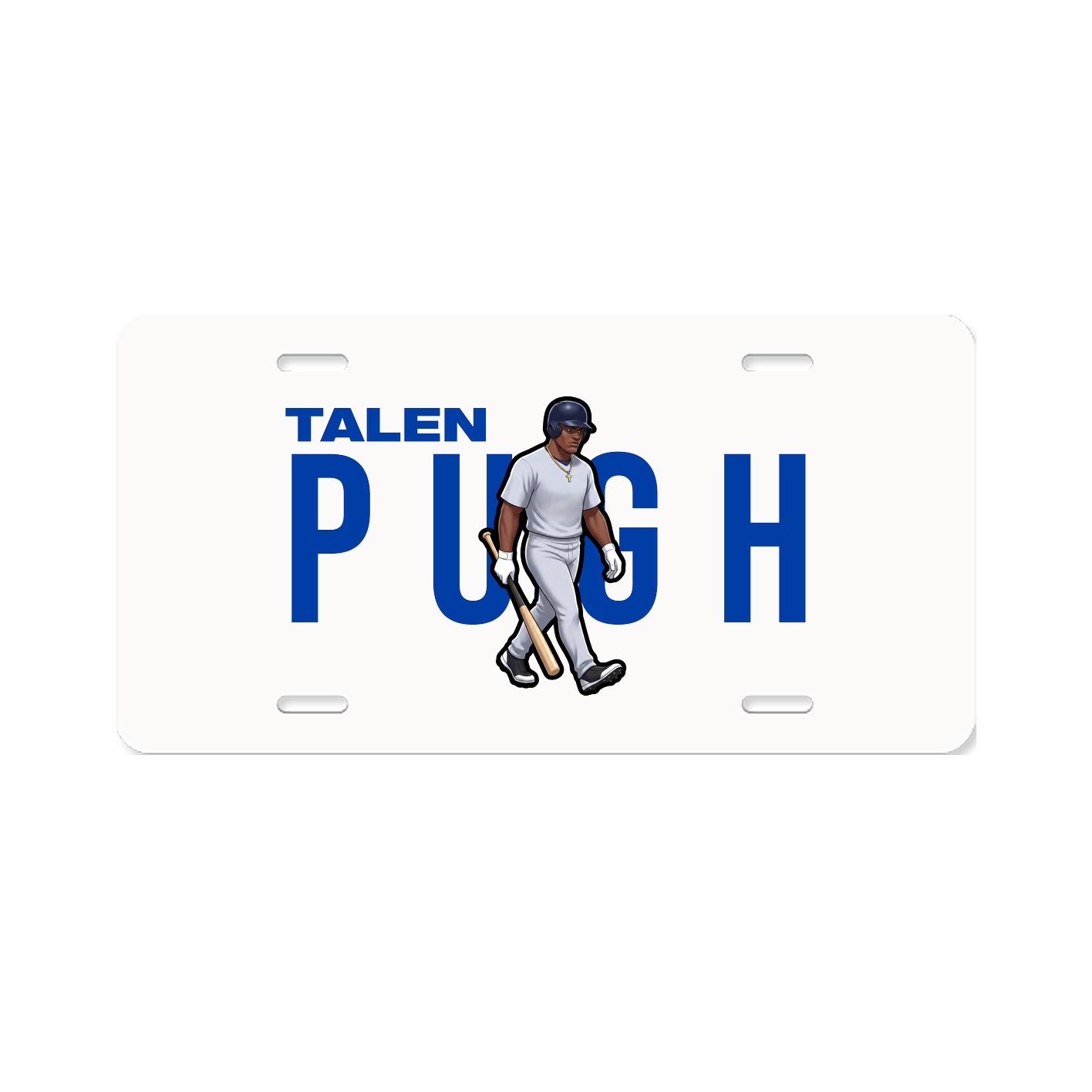 License Plate — Player Name in Classic