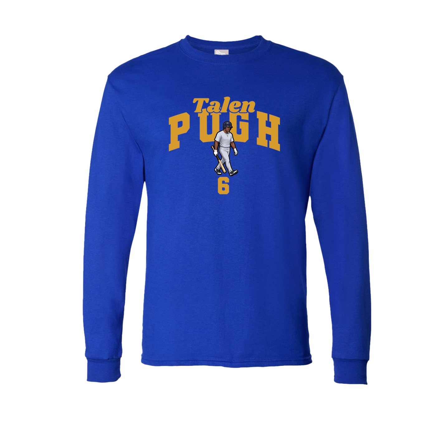 Long Sleeve Tee — Signature Arch in Royal