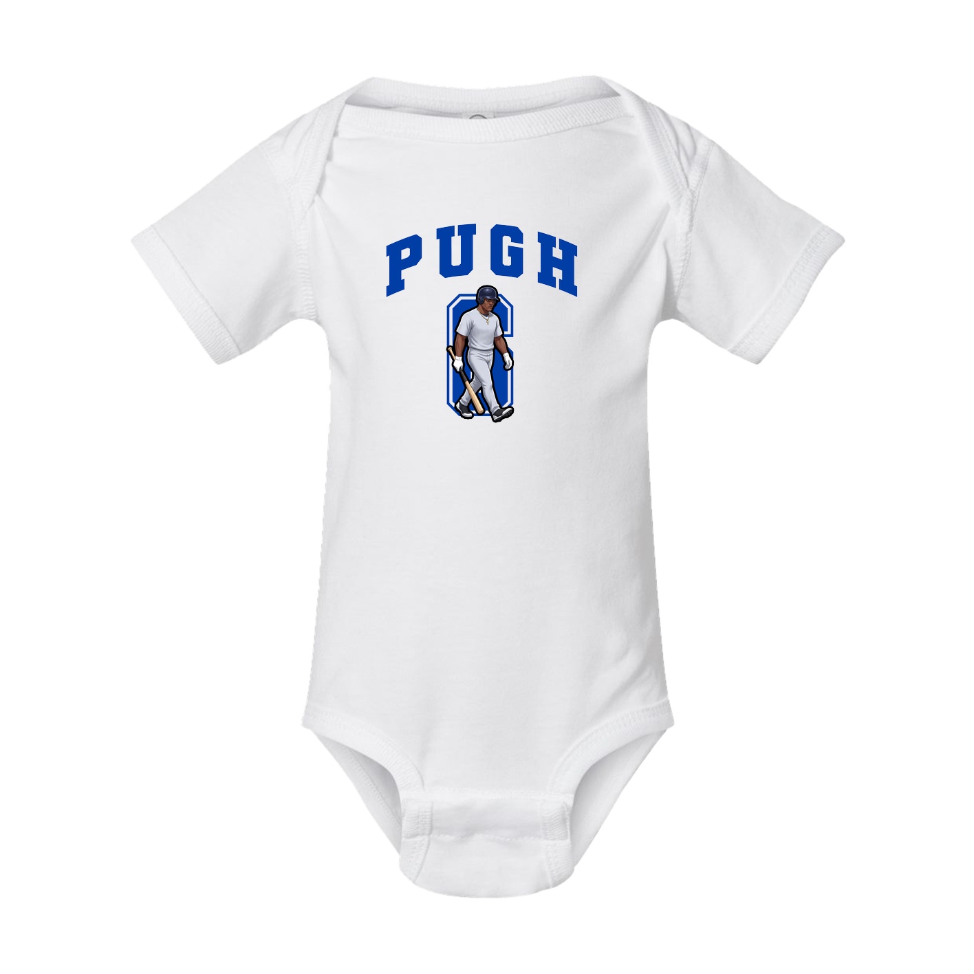 Baby Onesie — Number in White