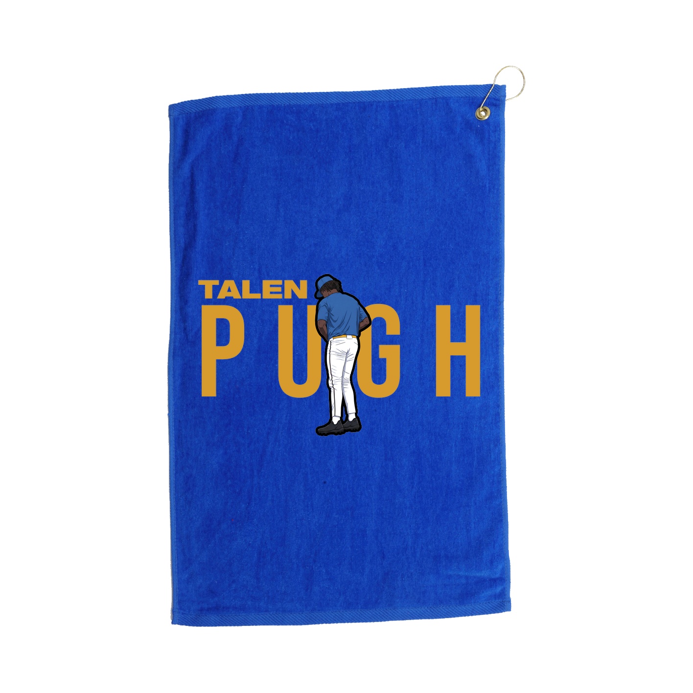 Golf Towel — Player Name in Royal