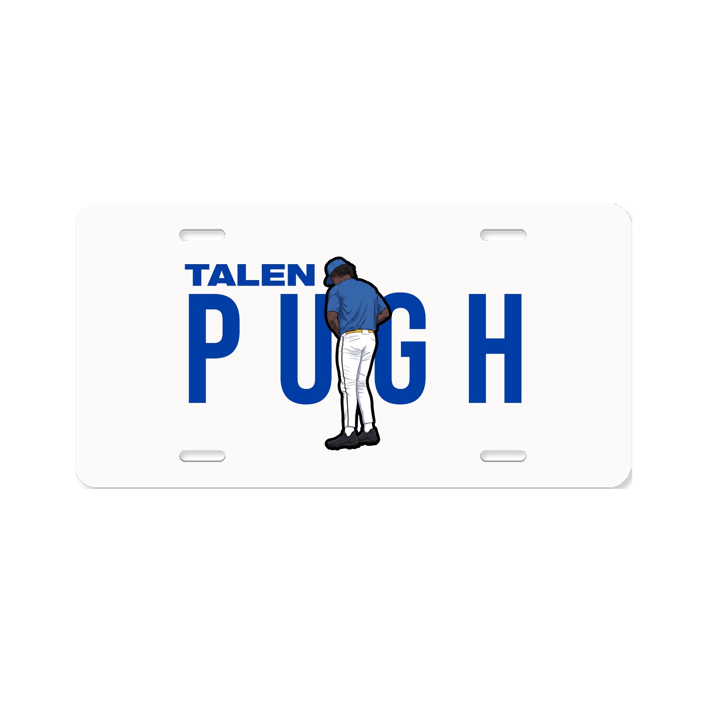 License Plate — Player Name in Classic