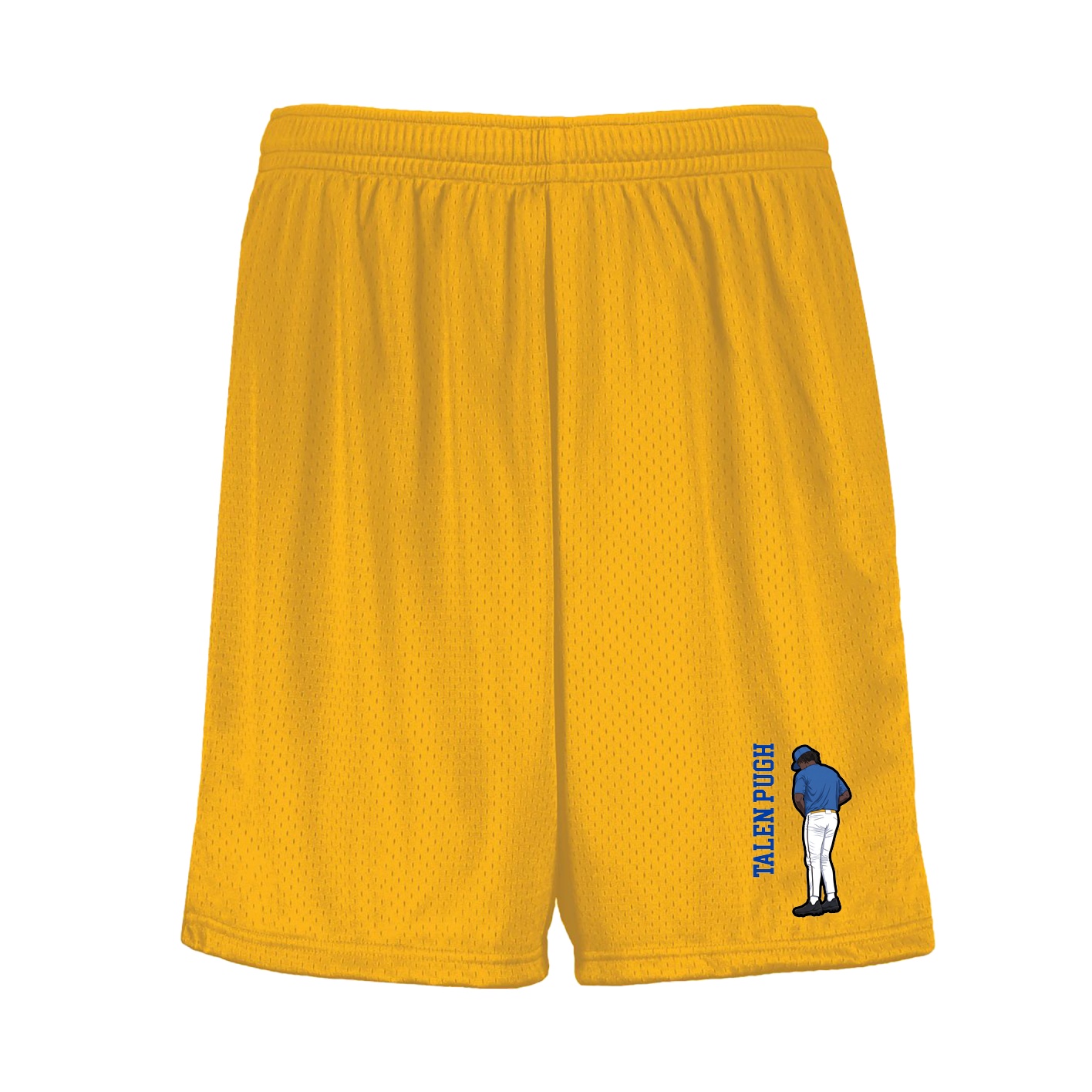 Shorts — Name Vertical in Gold