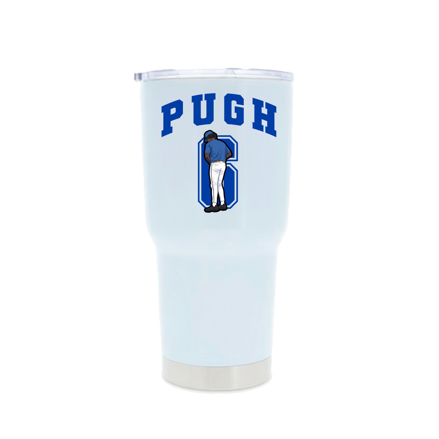 30oz Stainless Steel Tumbler — Number in White