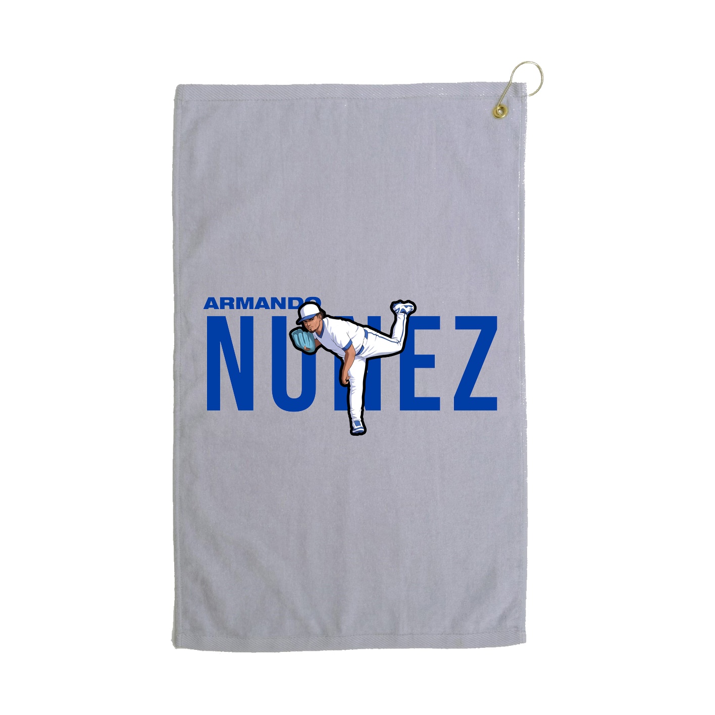Golf Towel — Player Name in Grey