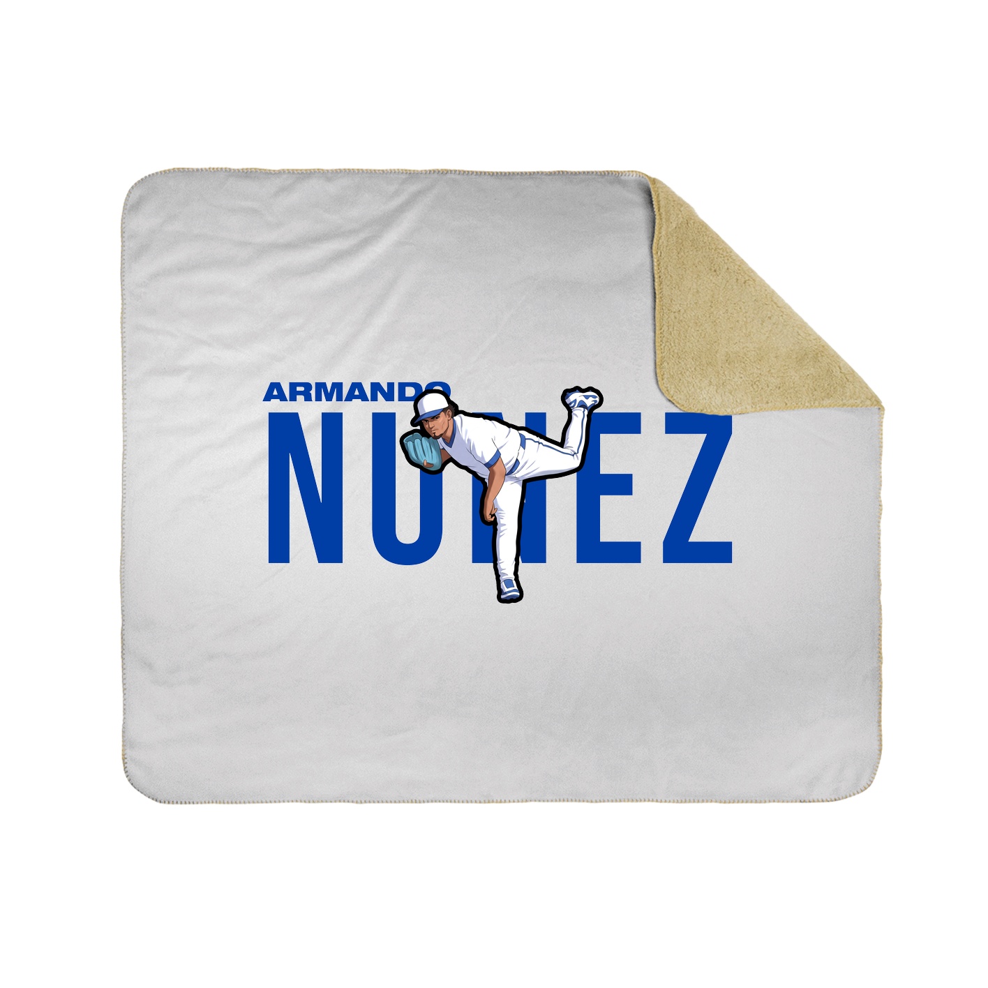 Throw Blanket — Player Name in White