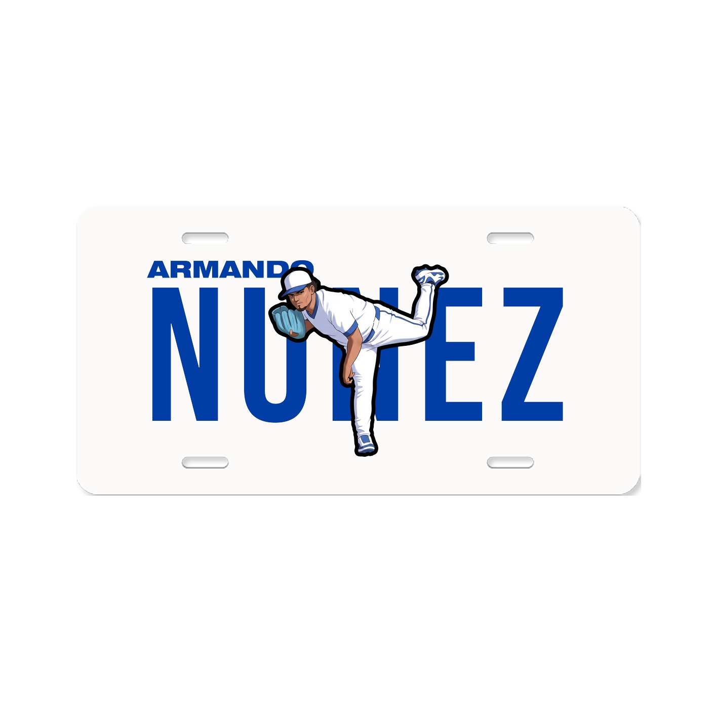 License Plate — Player Name in Classic