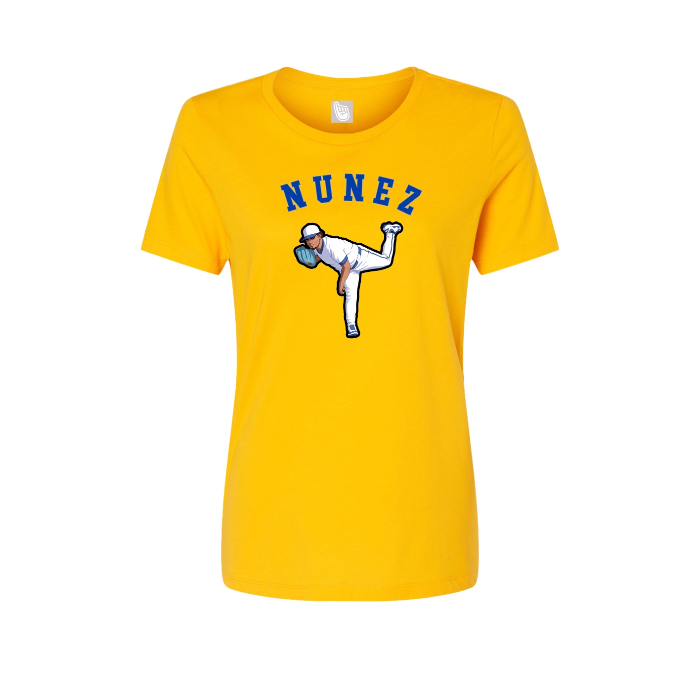 Fitted Women's Tee — Shirsey Arch in Gold