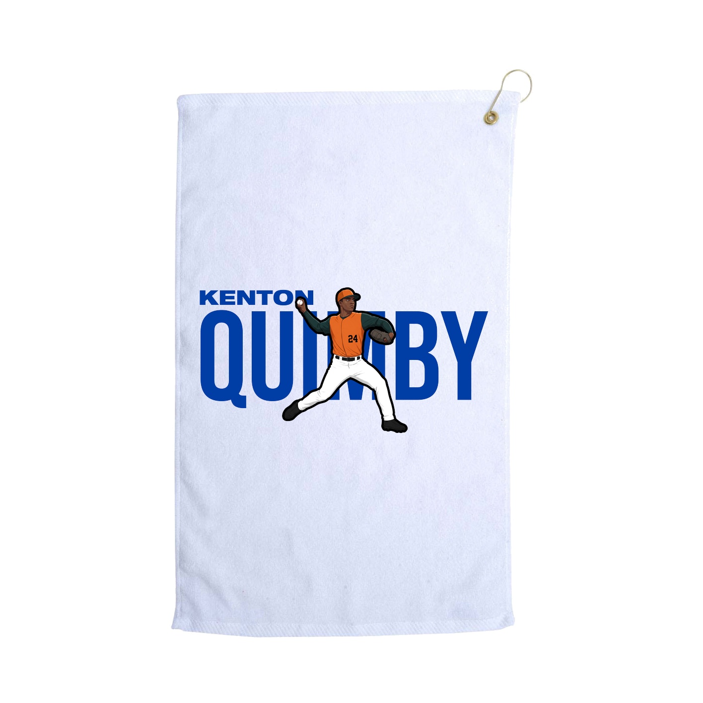 Golf Towel — Player Name in White