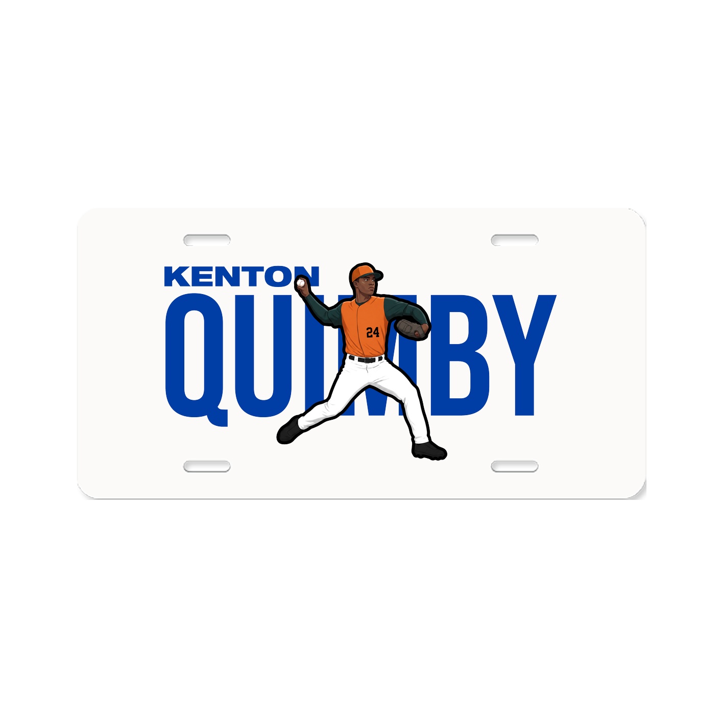 License Plate — Player Name in Classic