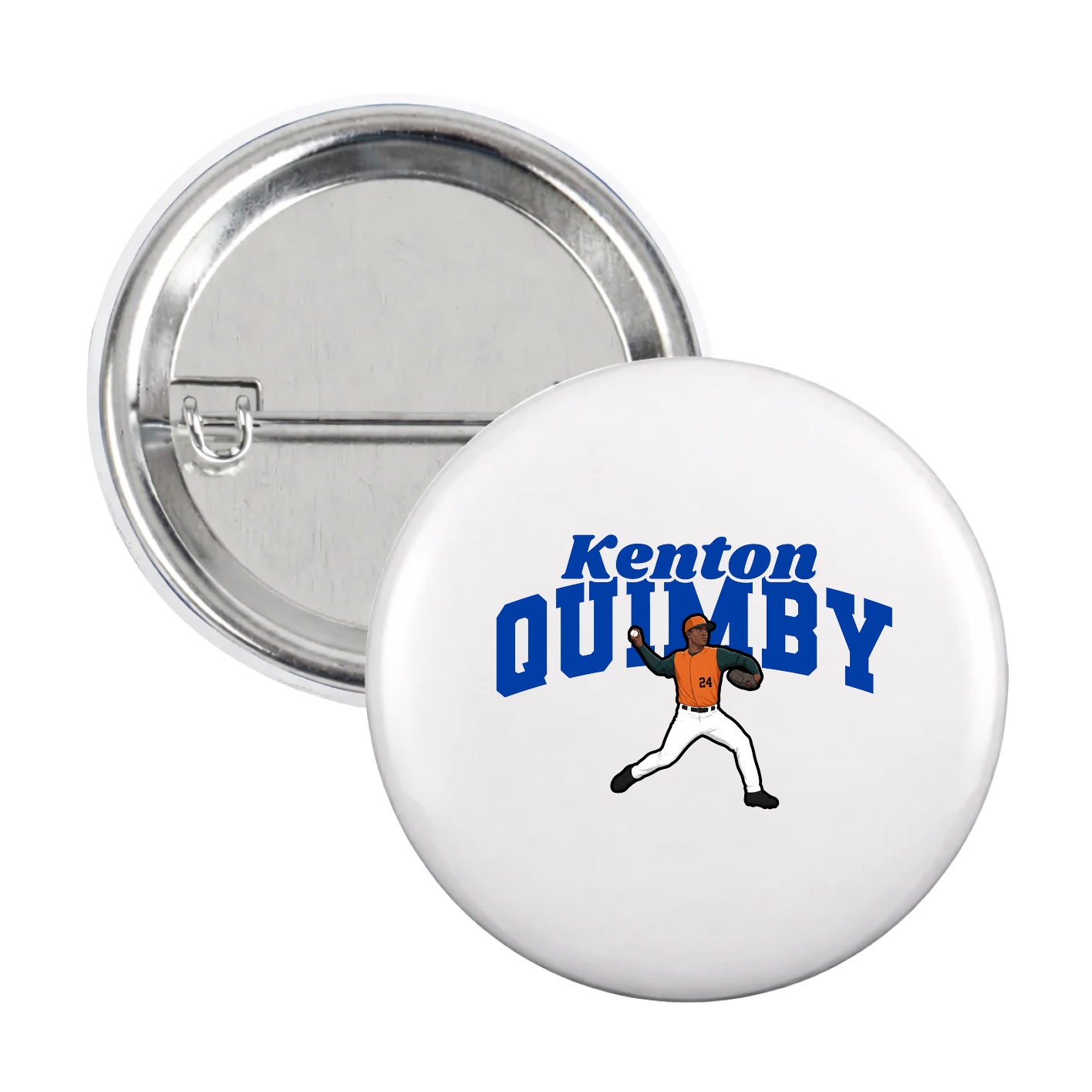 Game Day Button — Signature Arch in White