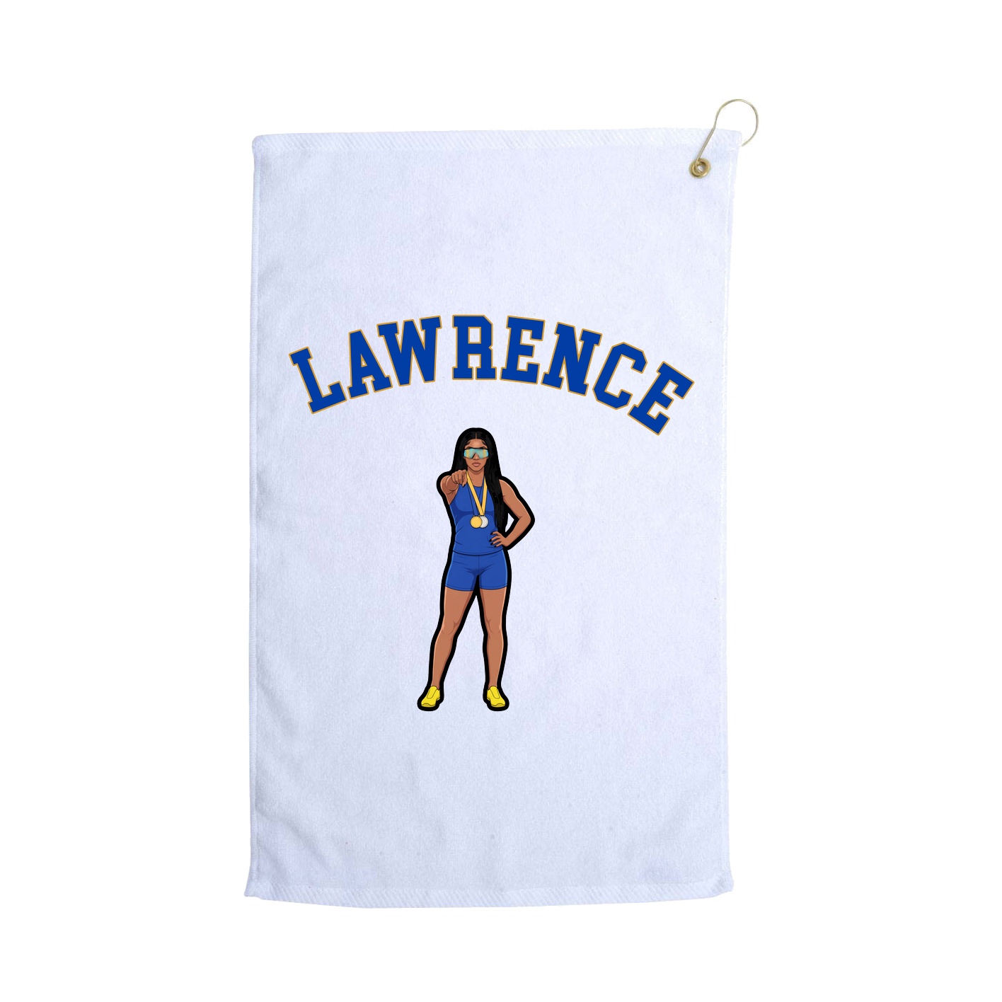 Golf Towel — Shirsey Arch in White