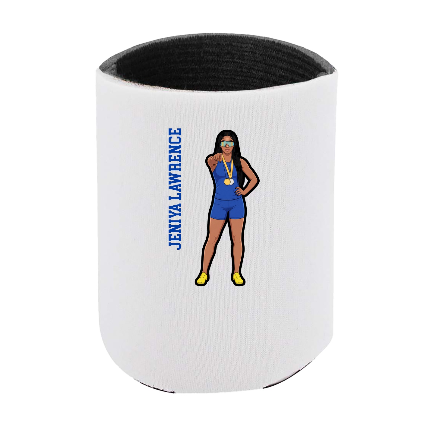 Can Holder — Name Vertical in White