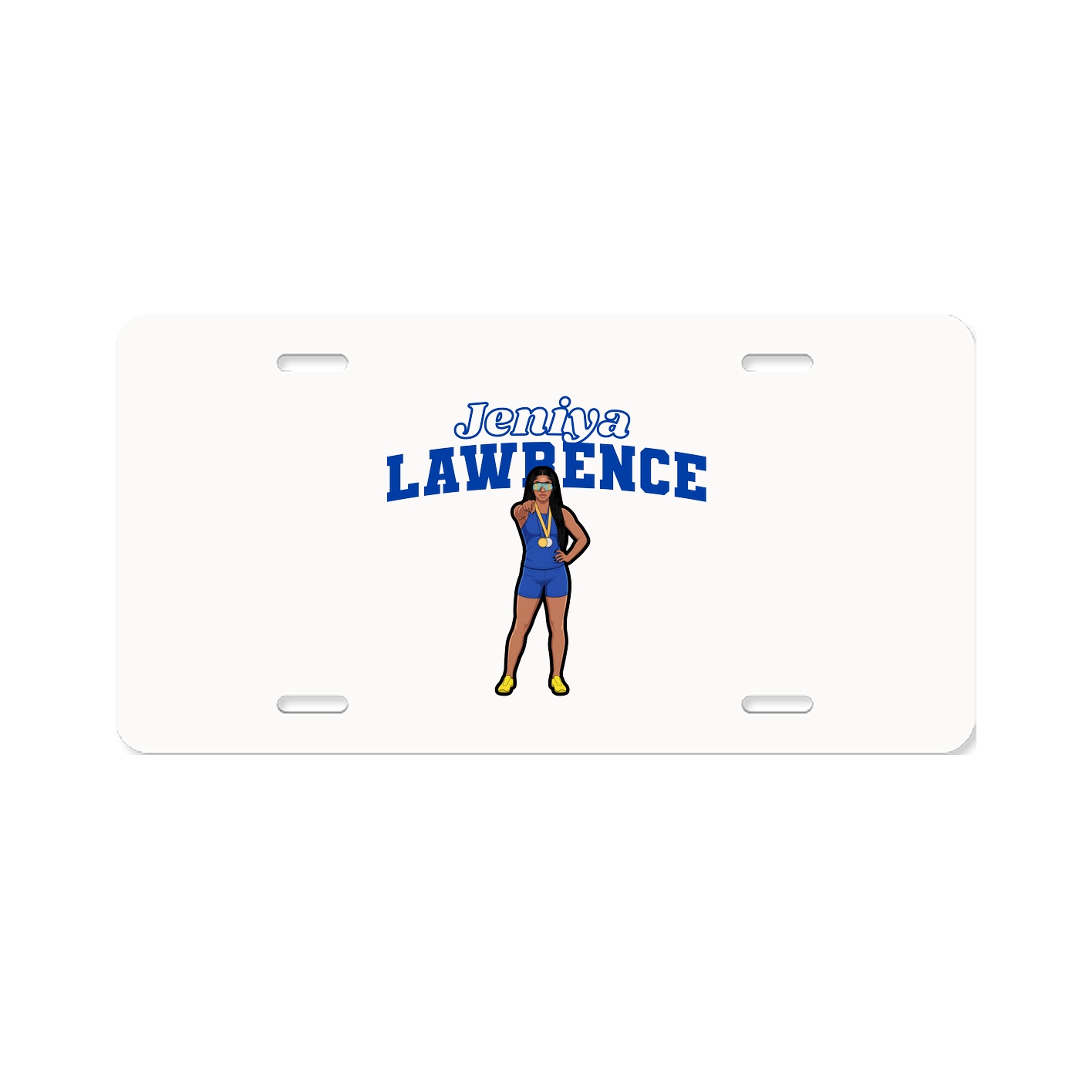 License Plate — Name Arch in Classic