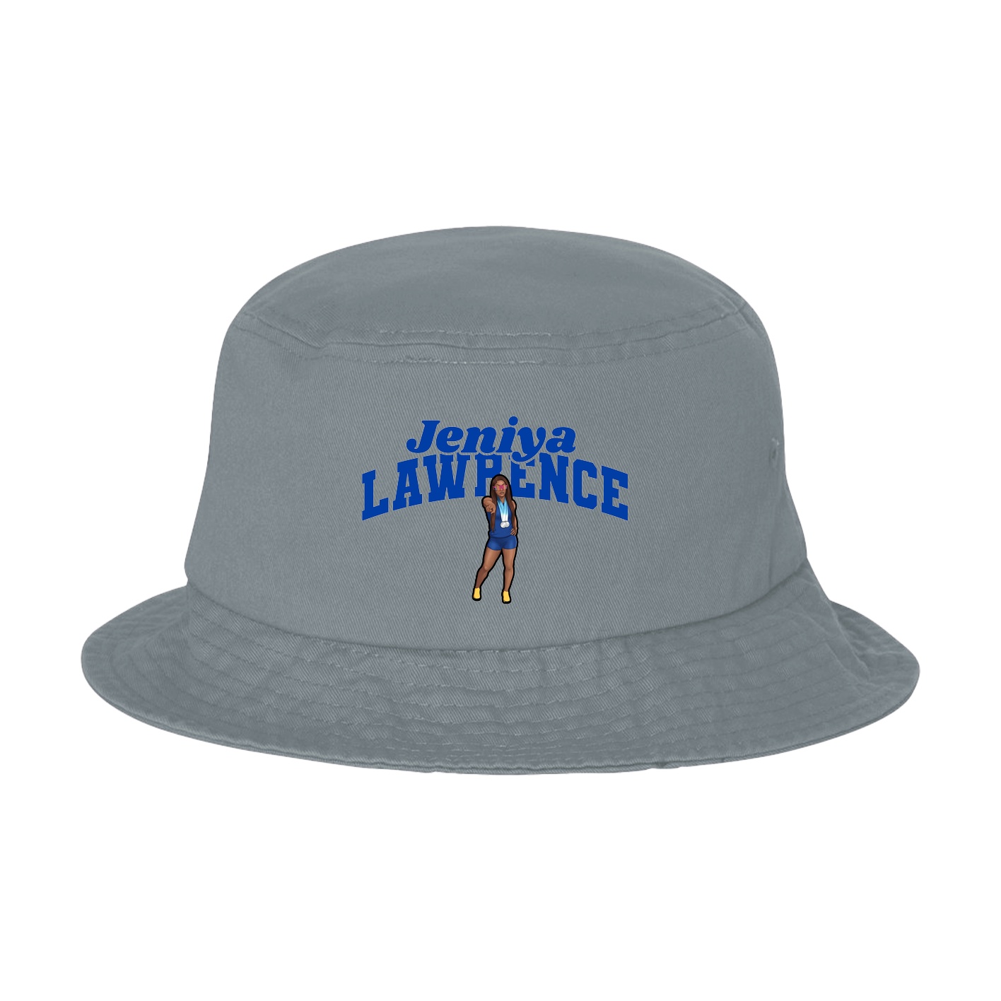 Bucket Cap — Signature Arch in Grey