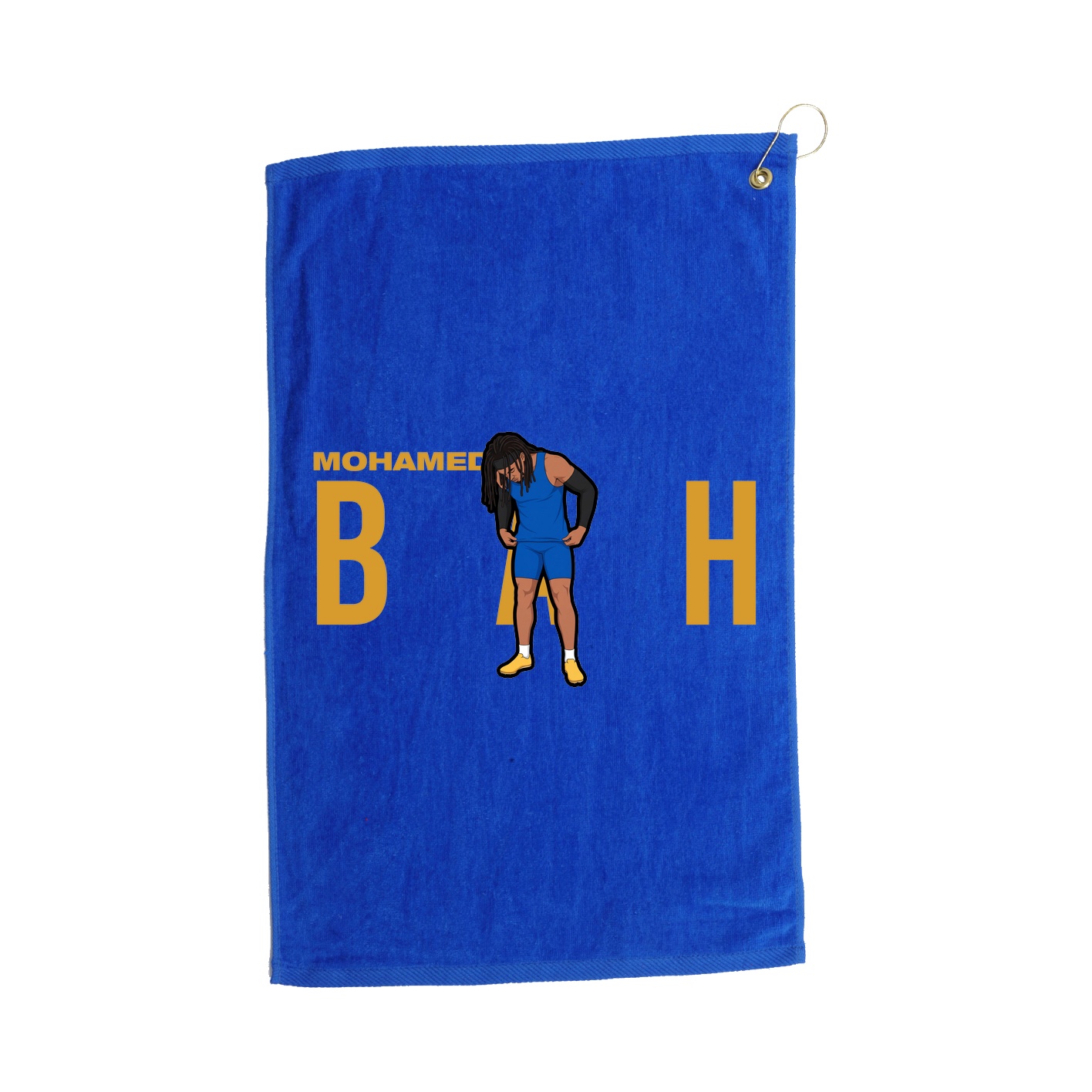 Golf Towel — Player Name in Royal