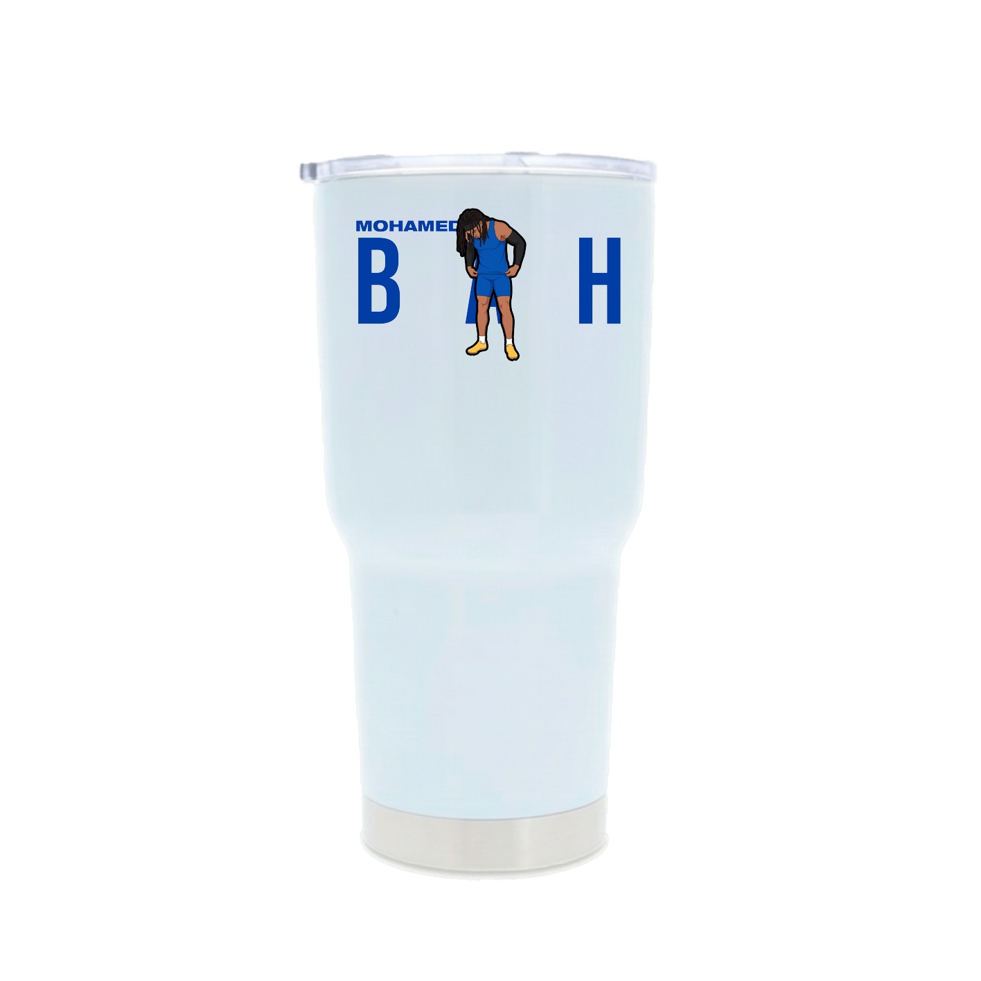 30oz Stainless Steel Tumbler — Player Name in White
