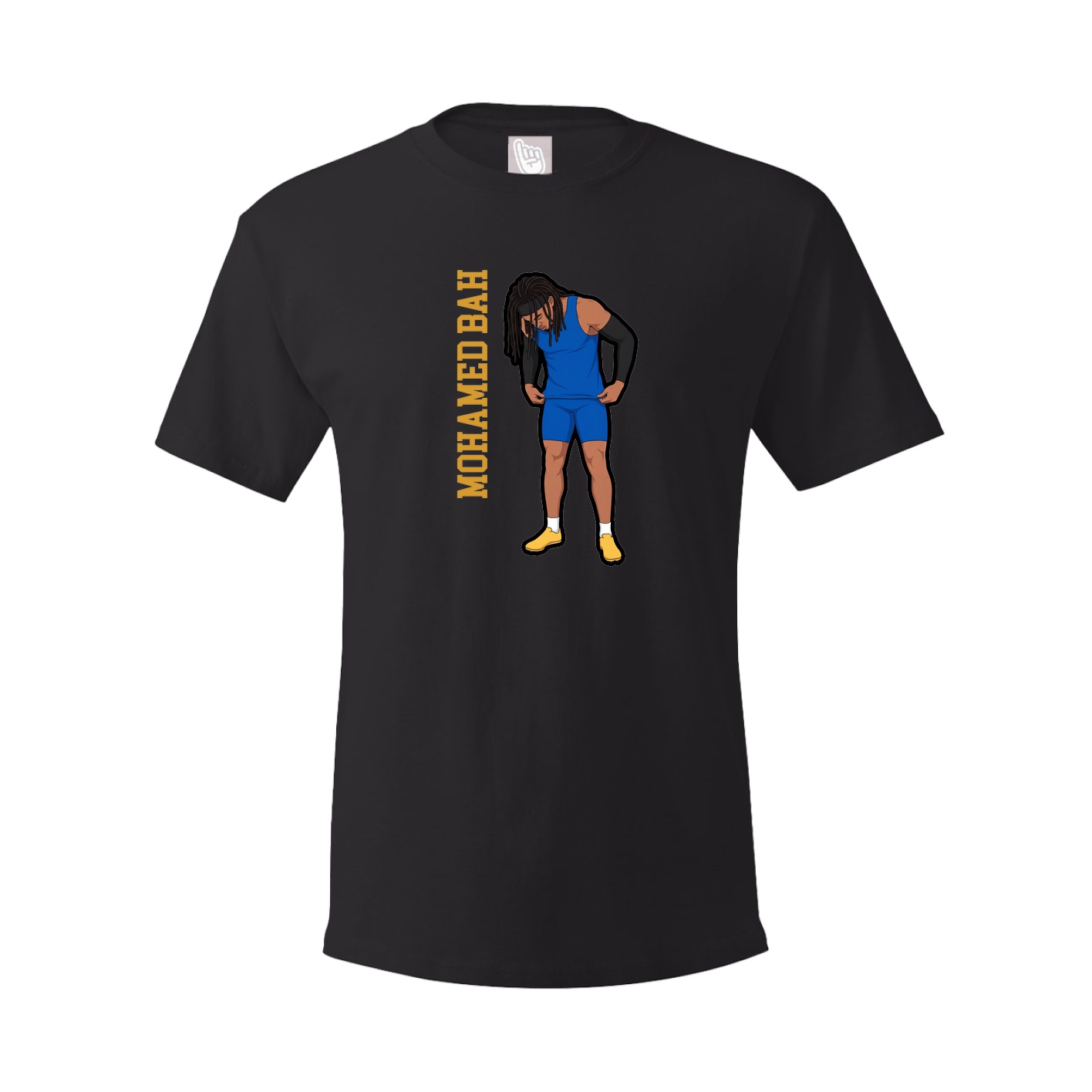 Youth Tee — Name Vertical in Black