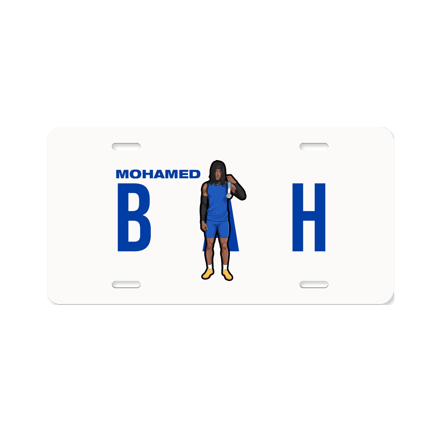License Plate — Player Name in Classic
