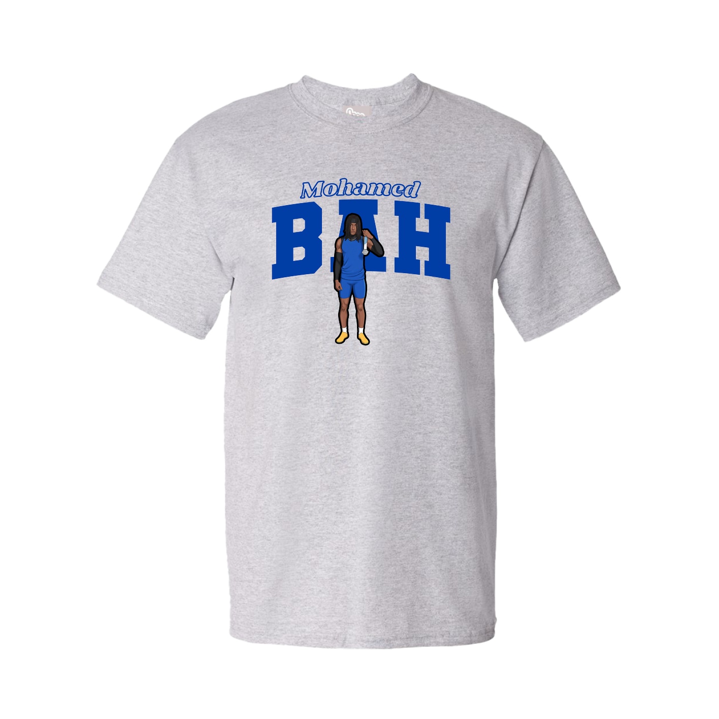 Youth Tee — Name Arch in Grey