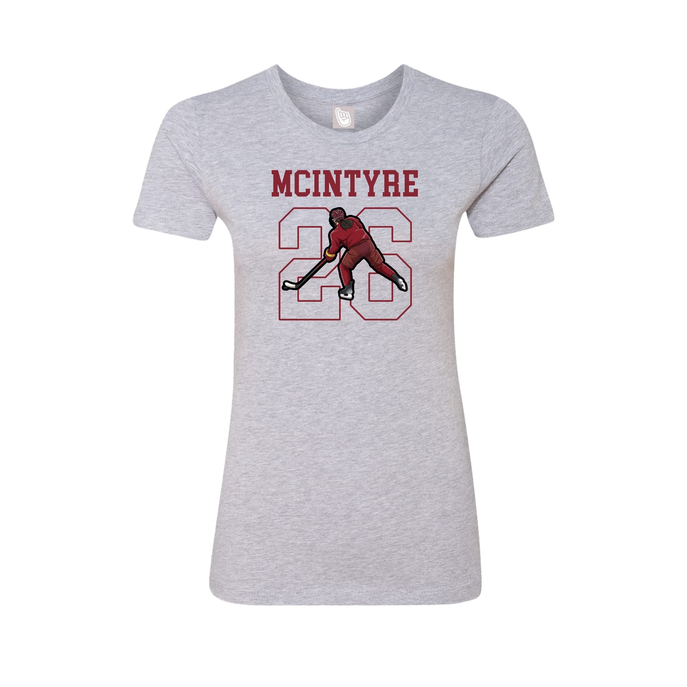 Fitted Women's Tee — Shirsey in Grey