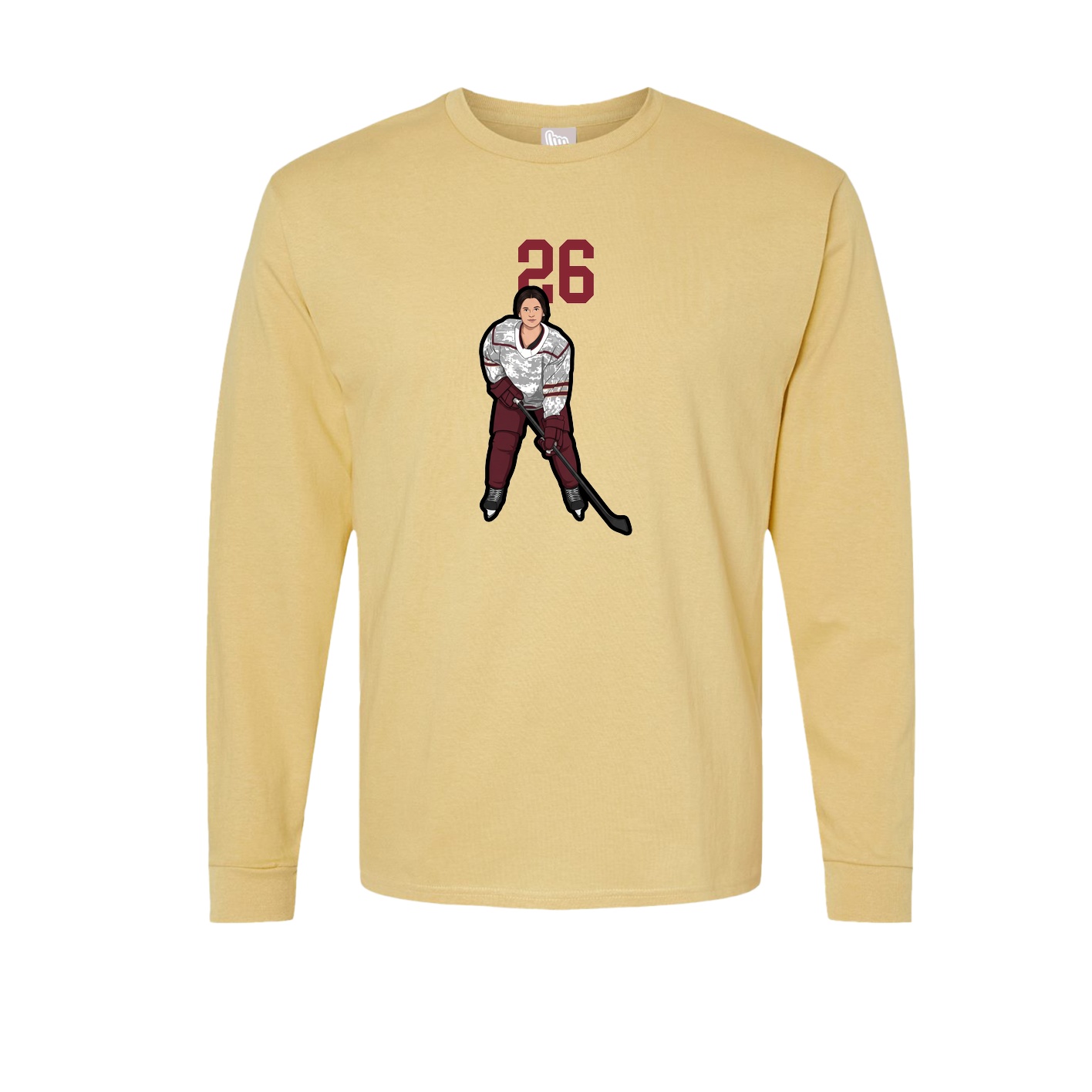 Long Sleeve Tee — Number Top in Vegas Gold