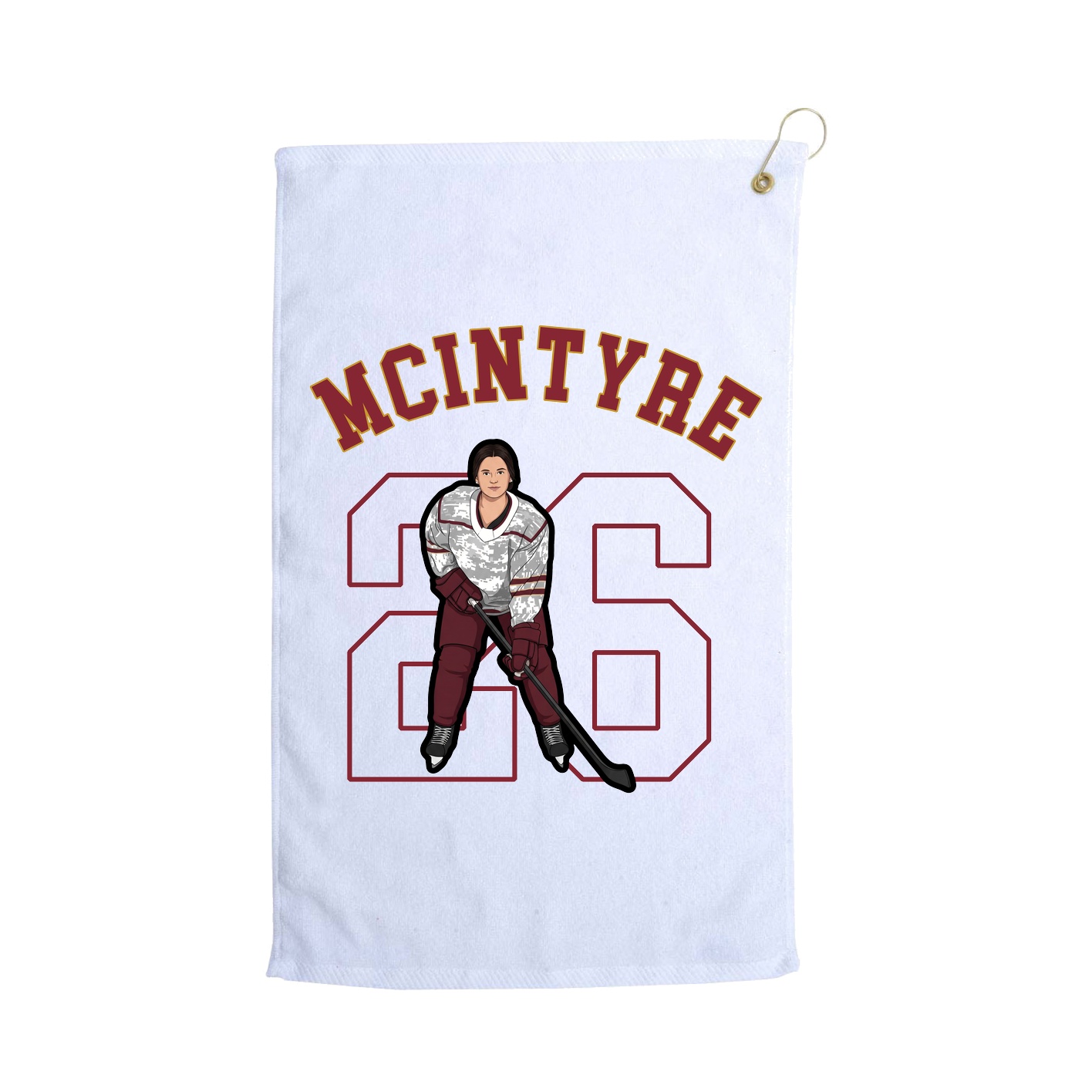 Golf Towel — Shirsey Arch in White
