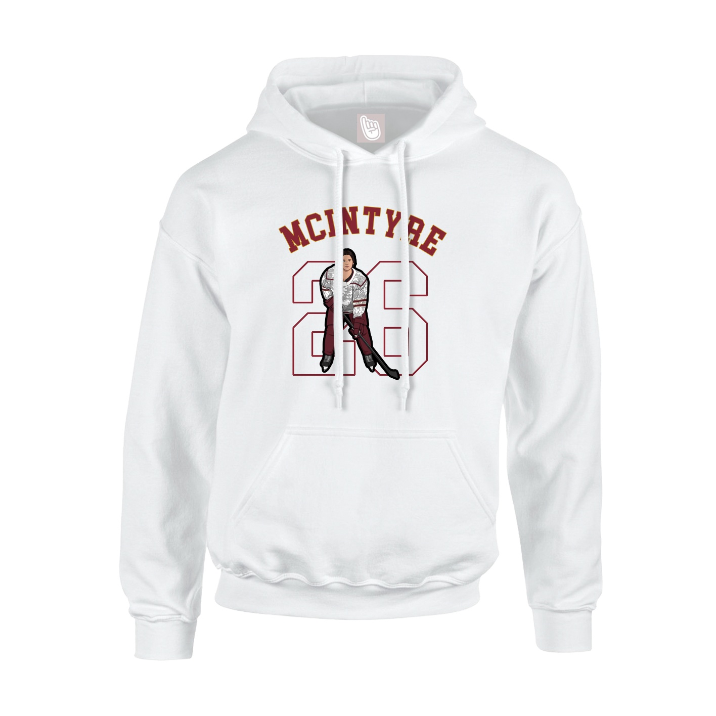 Youth Hoodie — Shirsey Arch in White