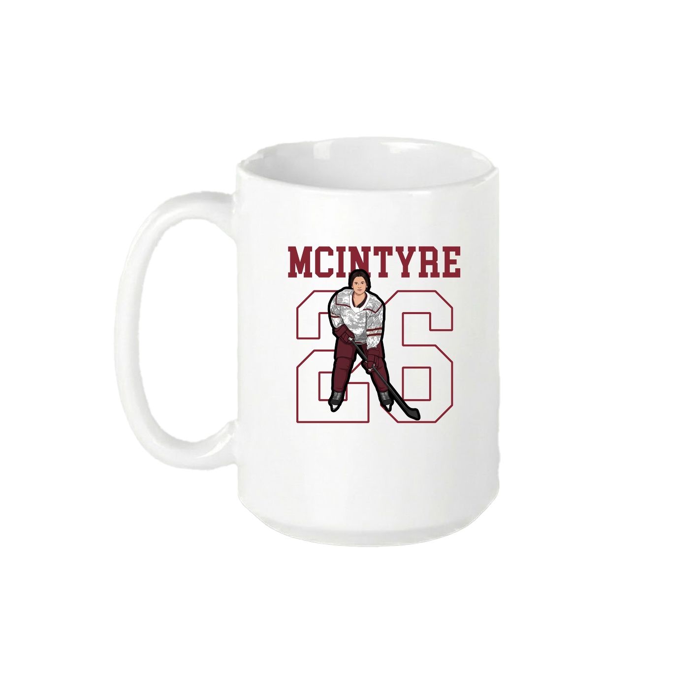 15oz Coffee Mug — Shirsey in White