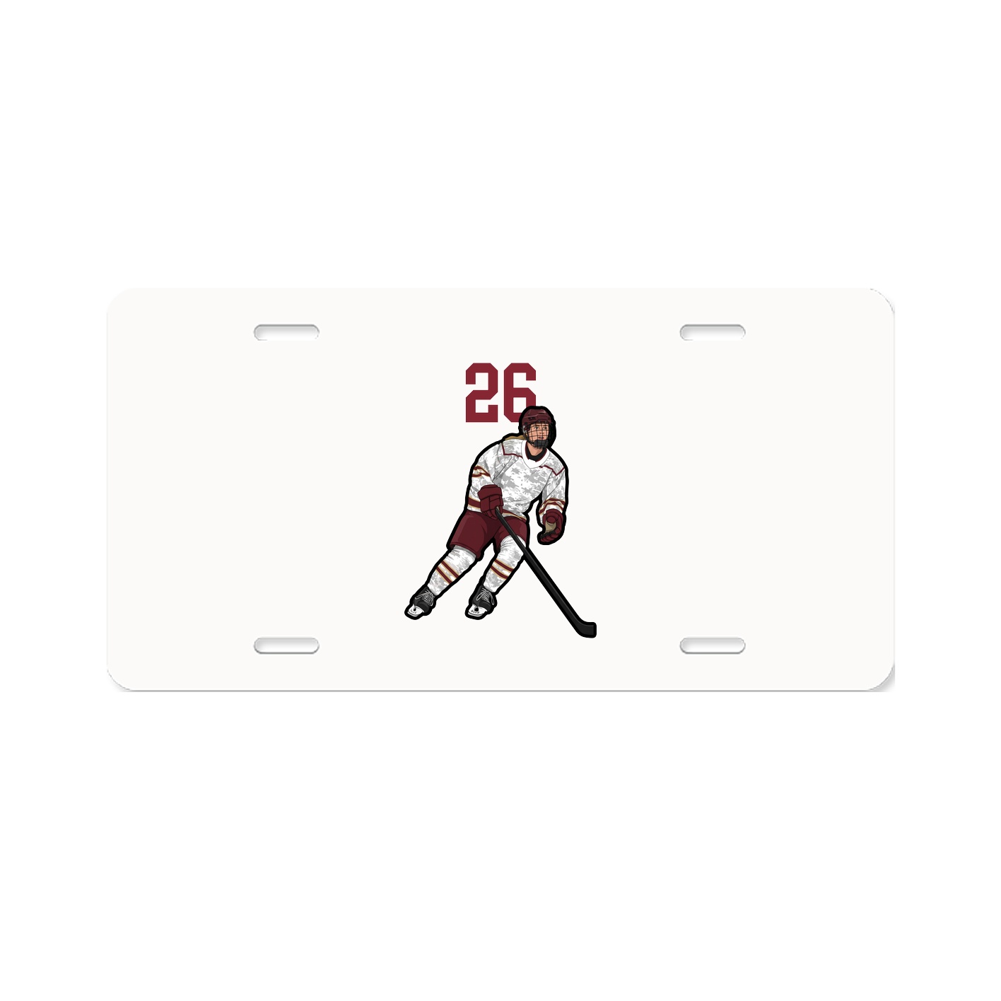 License Plate — Number Top in Classic