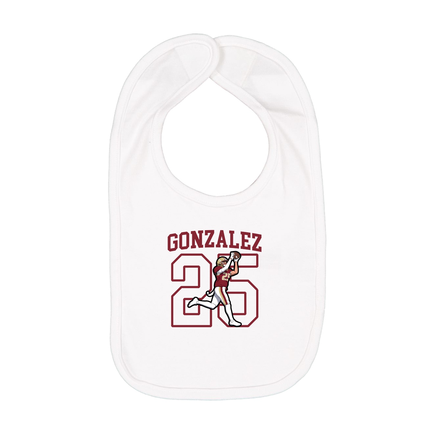 Infant Bib — Shirsey in White