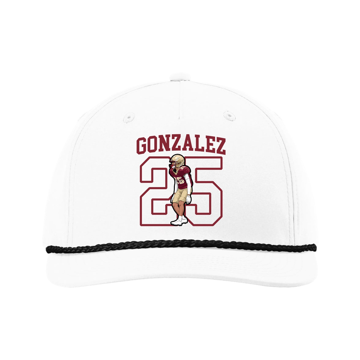 Five-Panel Classic Rope Cap — Shirsey in White