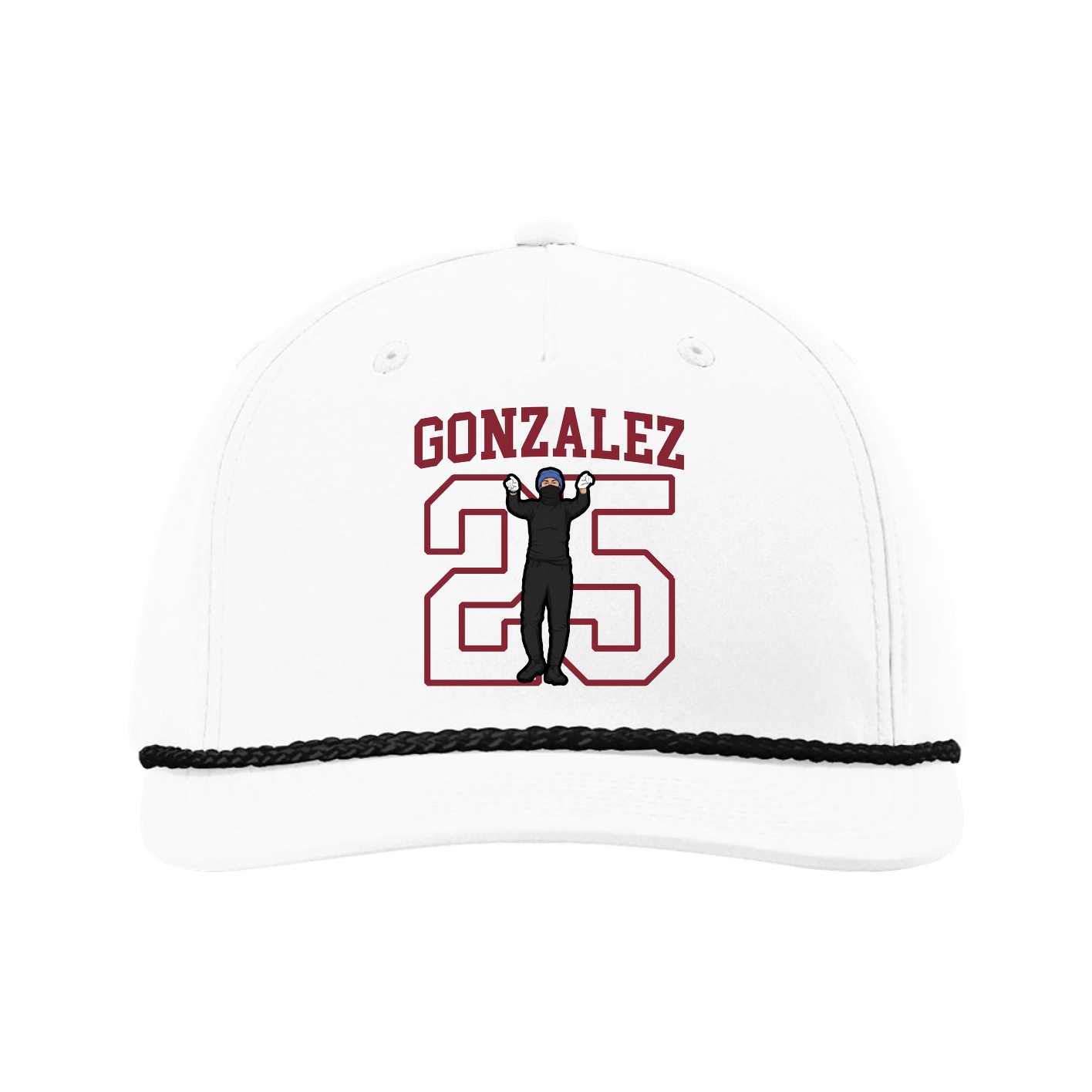 Five-Panel Classic Rope Cap — Shirsey in White