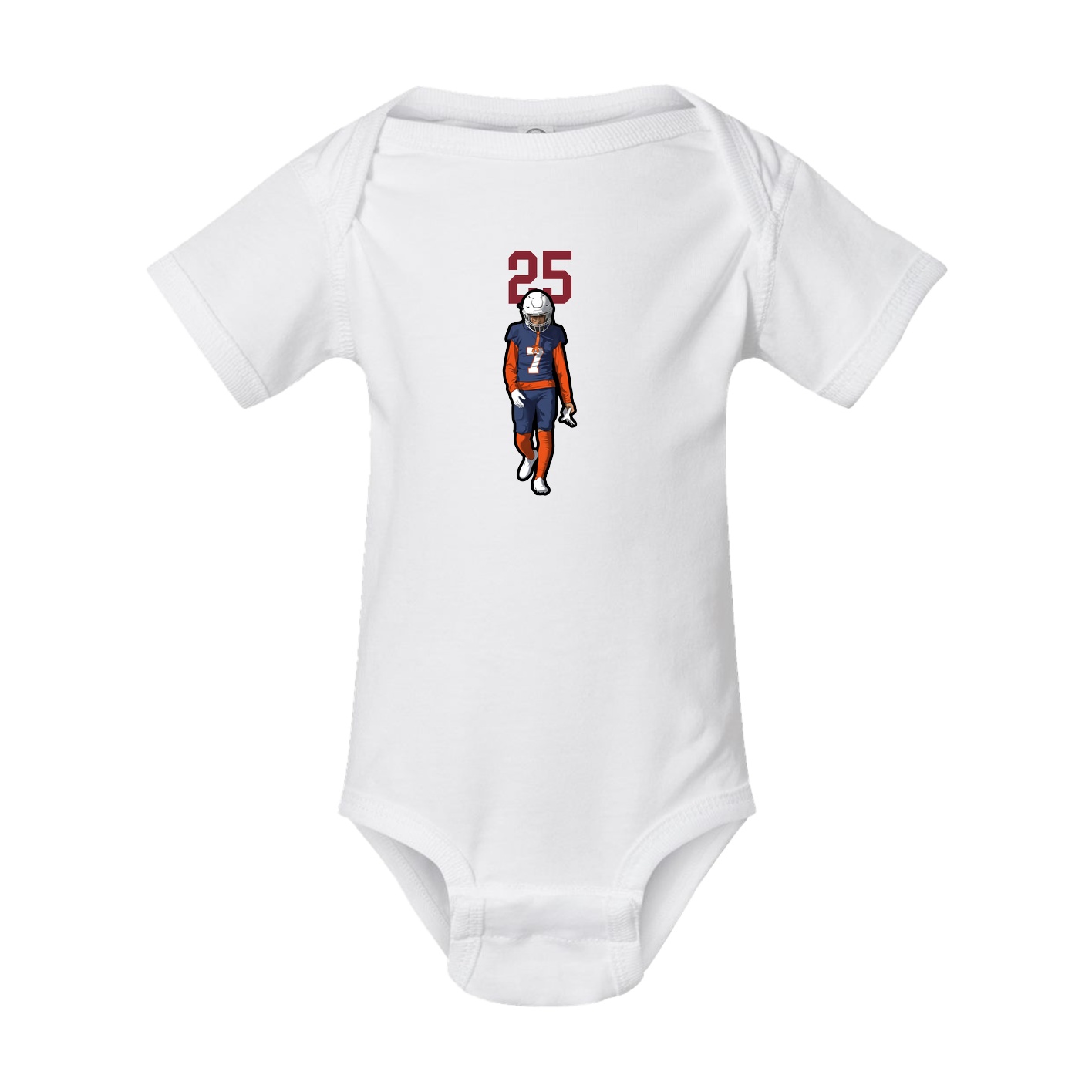 Baby Onesie — Number Top in White