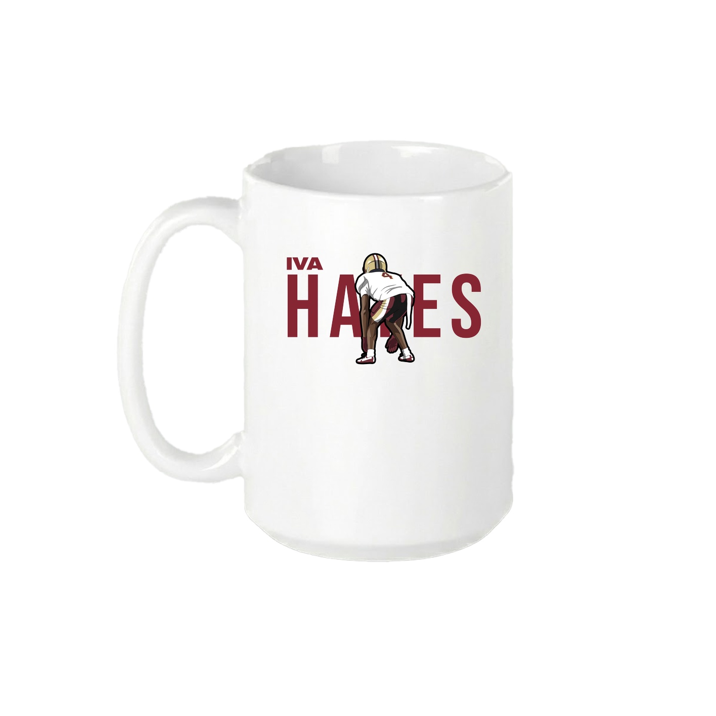15oz Coffee Mug — Player Name in White
