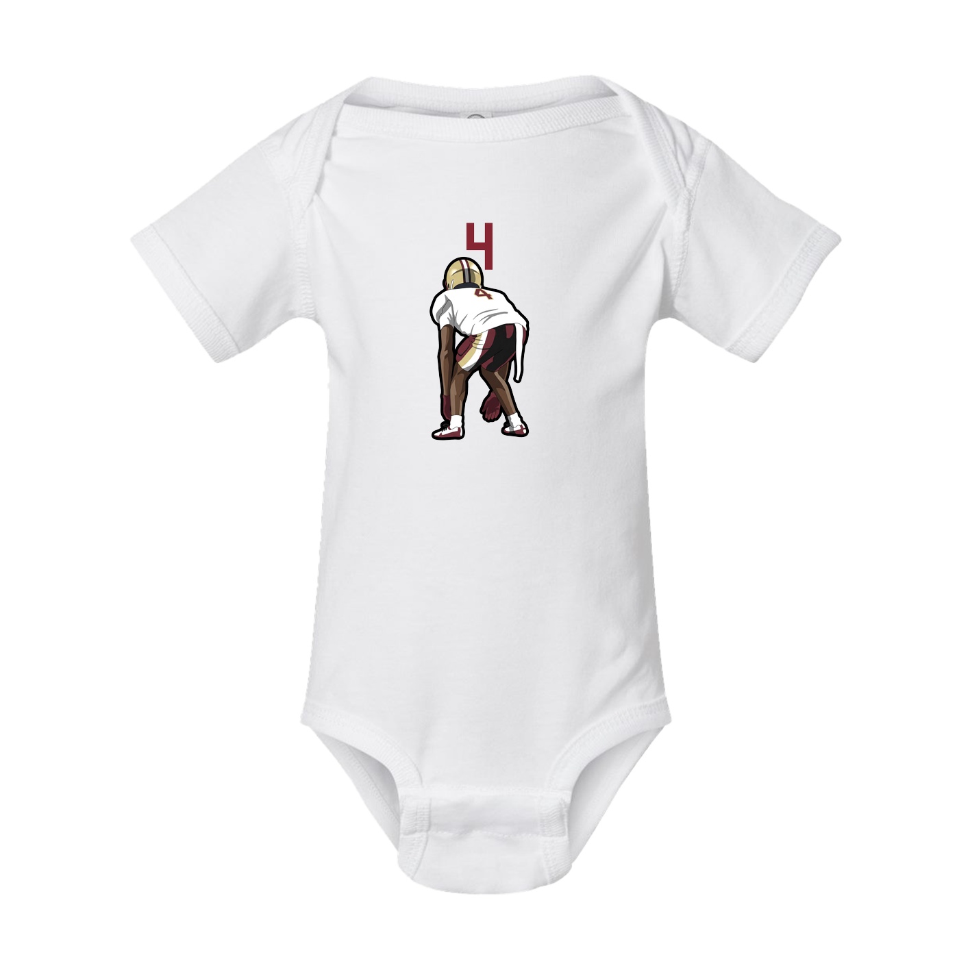 Baby Onesie — Number Top in White