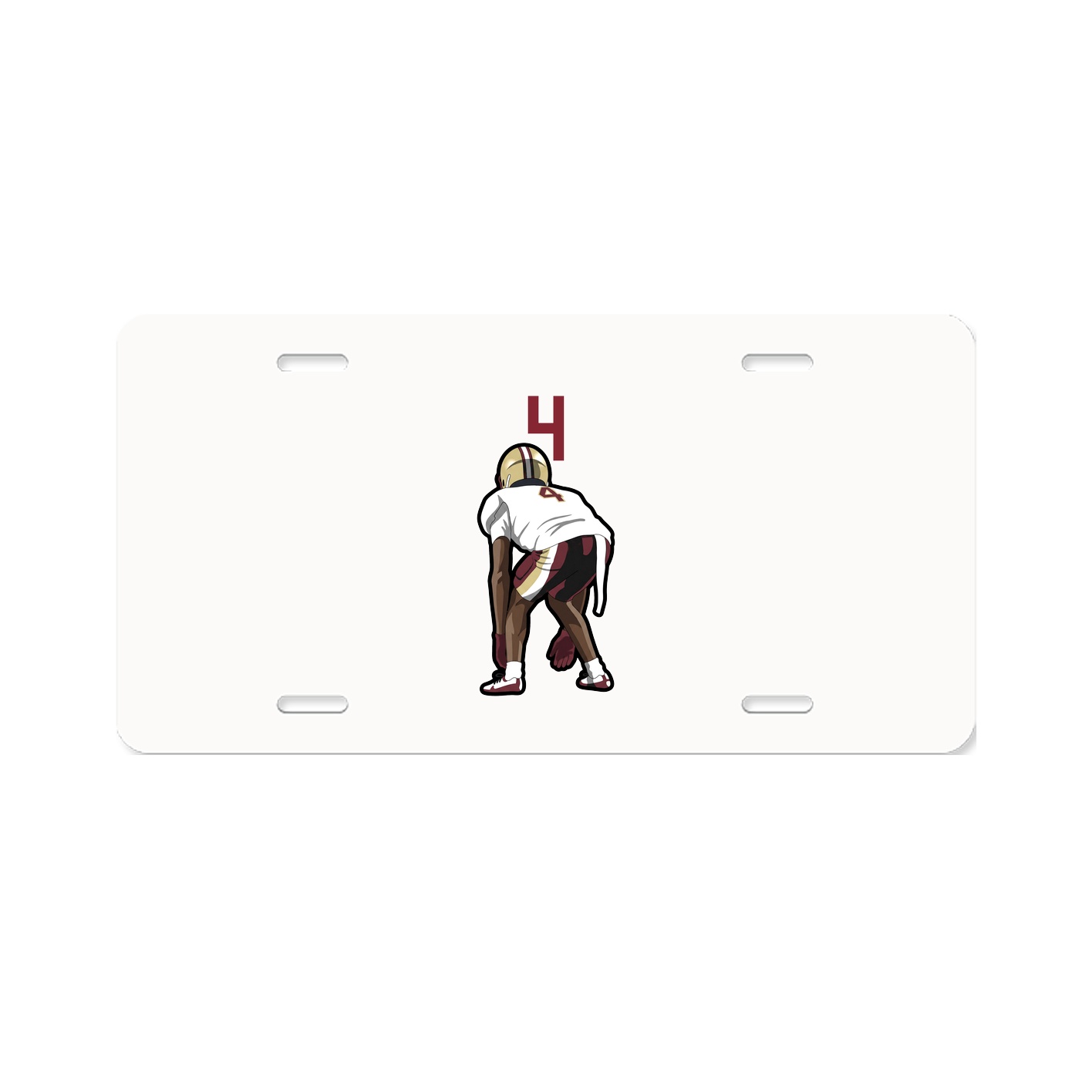 License Plate — Number Top in Classic