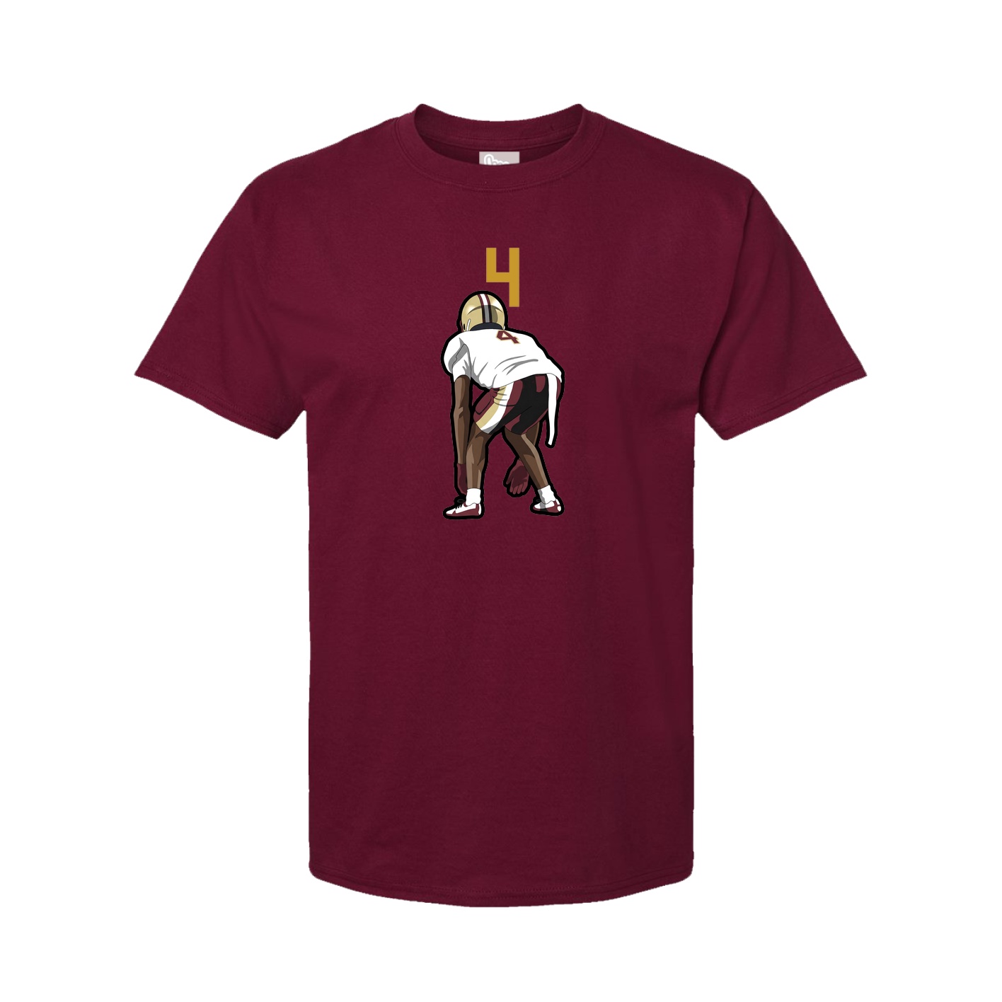 Tee — Number Top in Cardinal