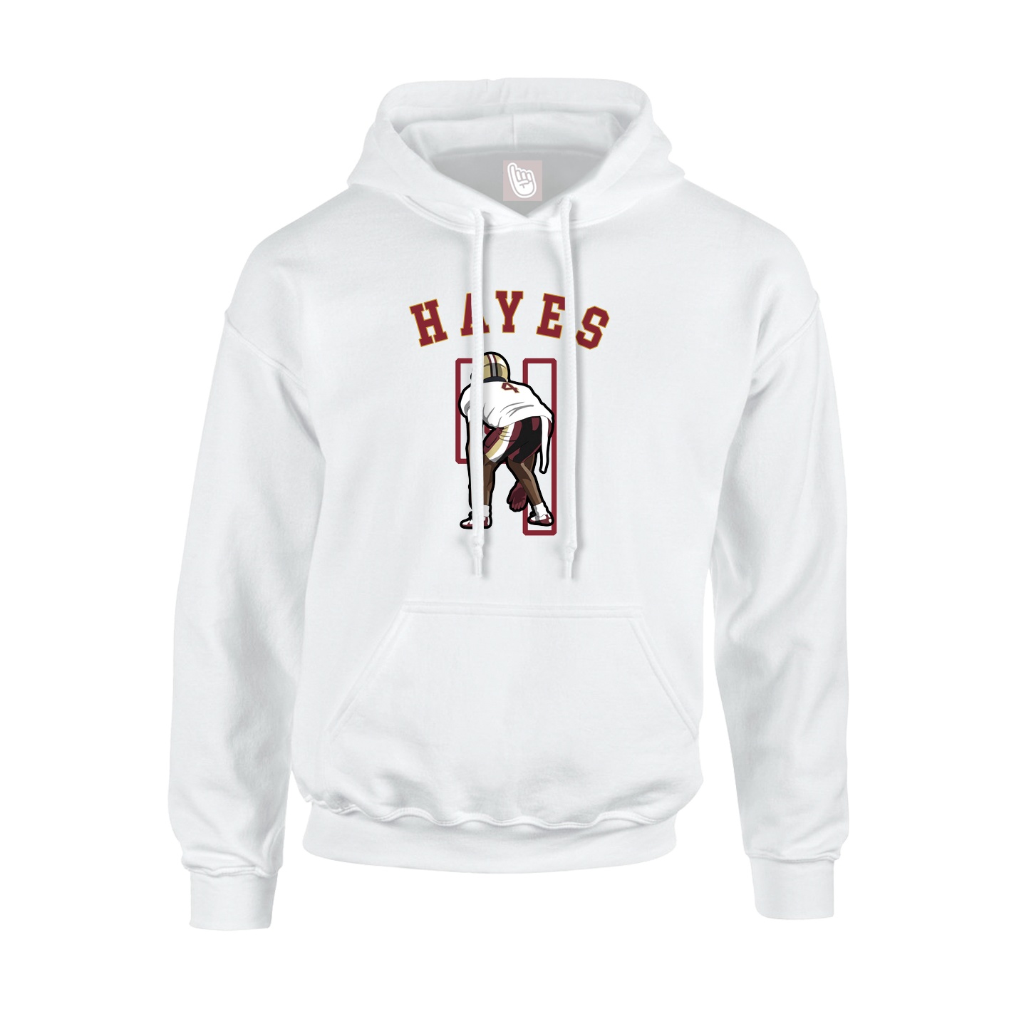 Youth Hoodie — Shirsey Arch in White