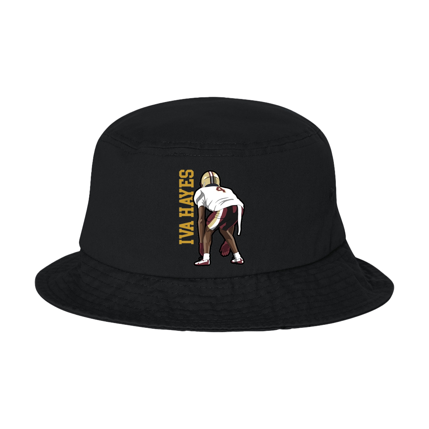 Bucket Cap — Name Vertical in Black