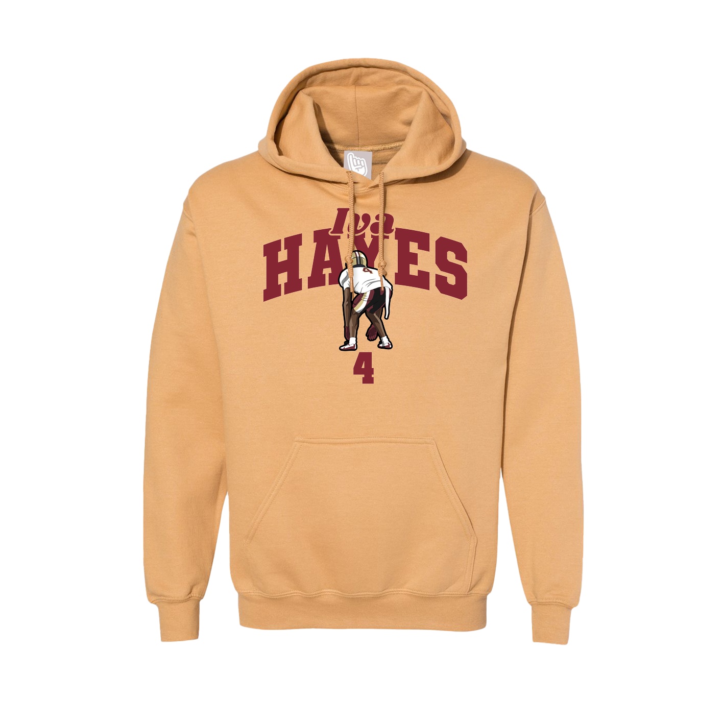 Hoodie — Signature Arch in Vegas Gold